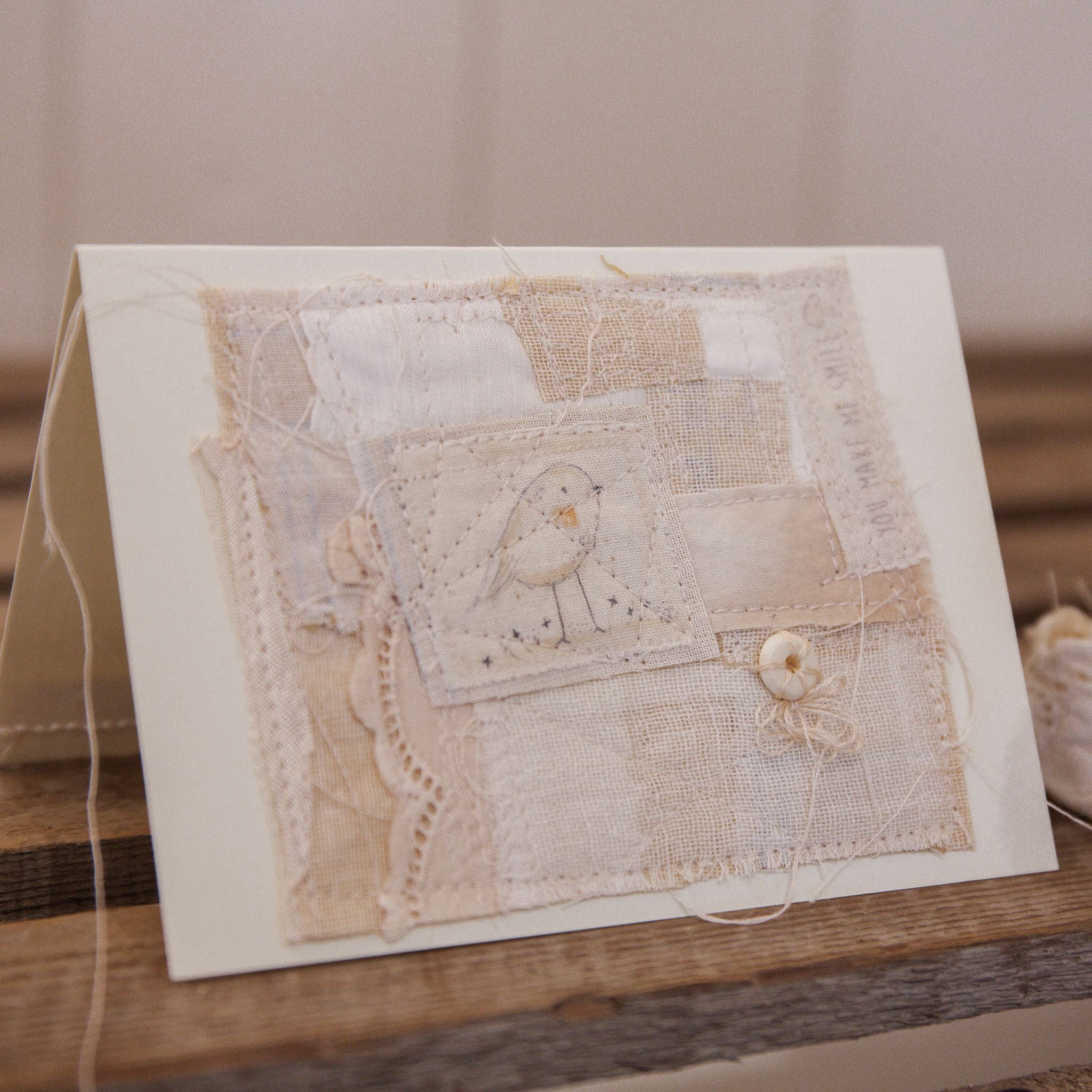 RETIRED - Hutch Studio - Lovely Love Note - Hand-Crafted Curly Mohair Cream Bunny - Image 10