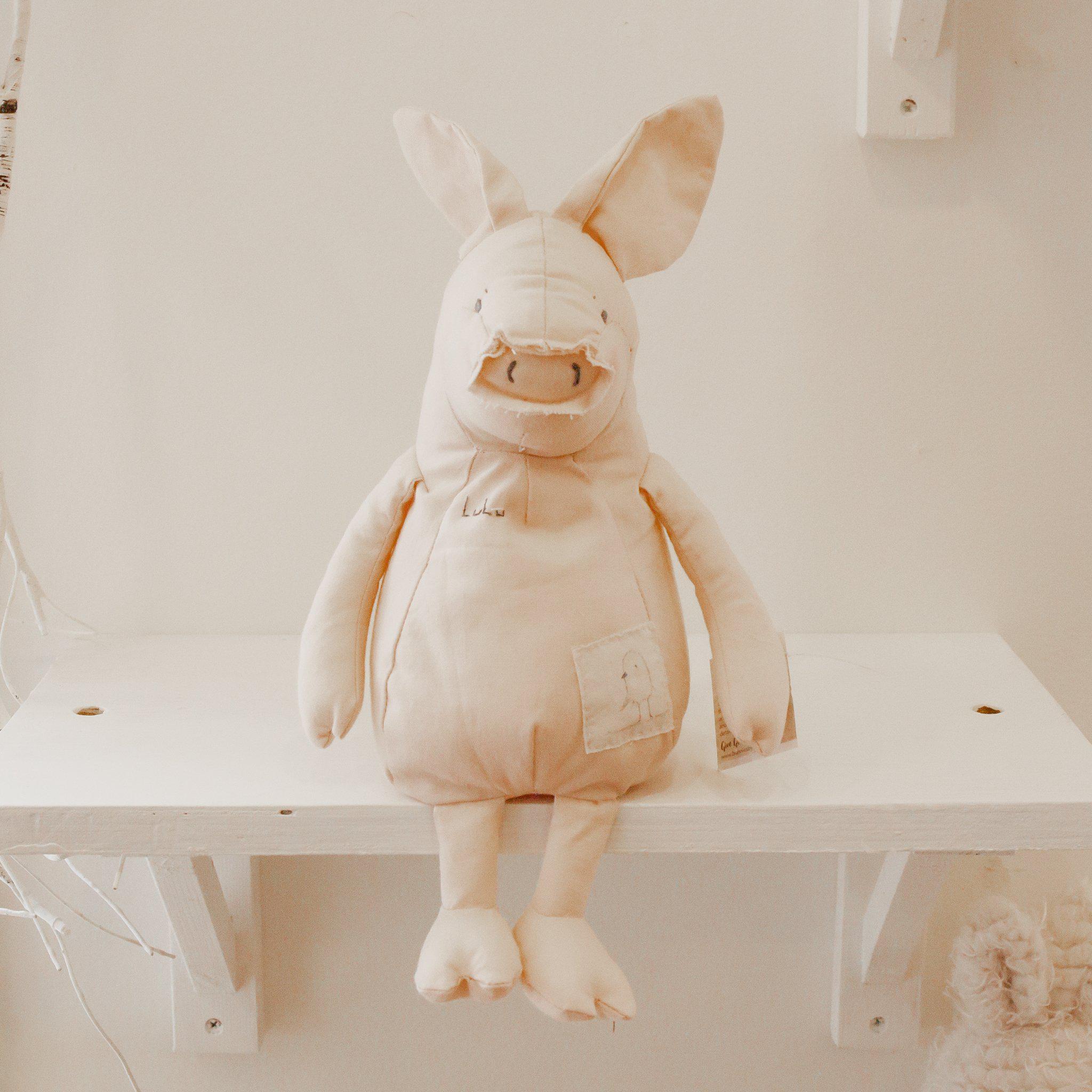 RETIRED - Hutch Studio - Lulu Pink - One of a Kind Pig