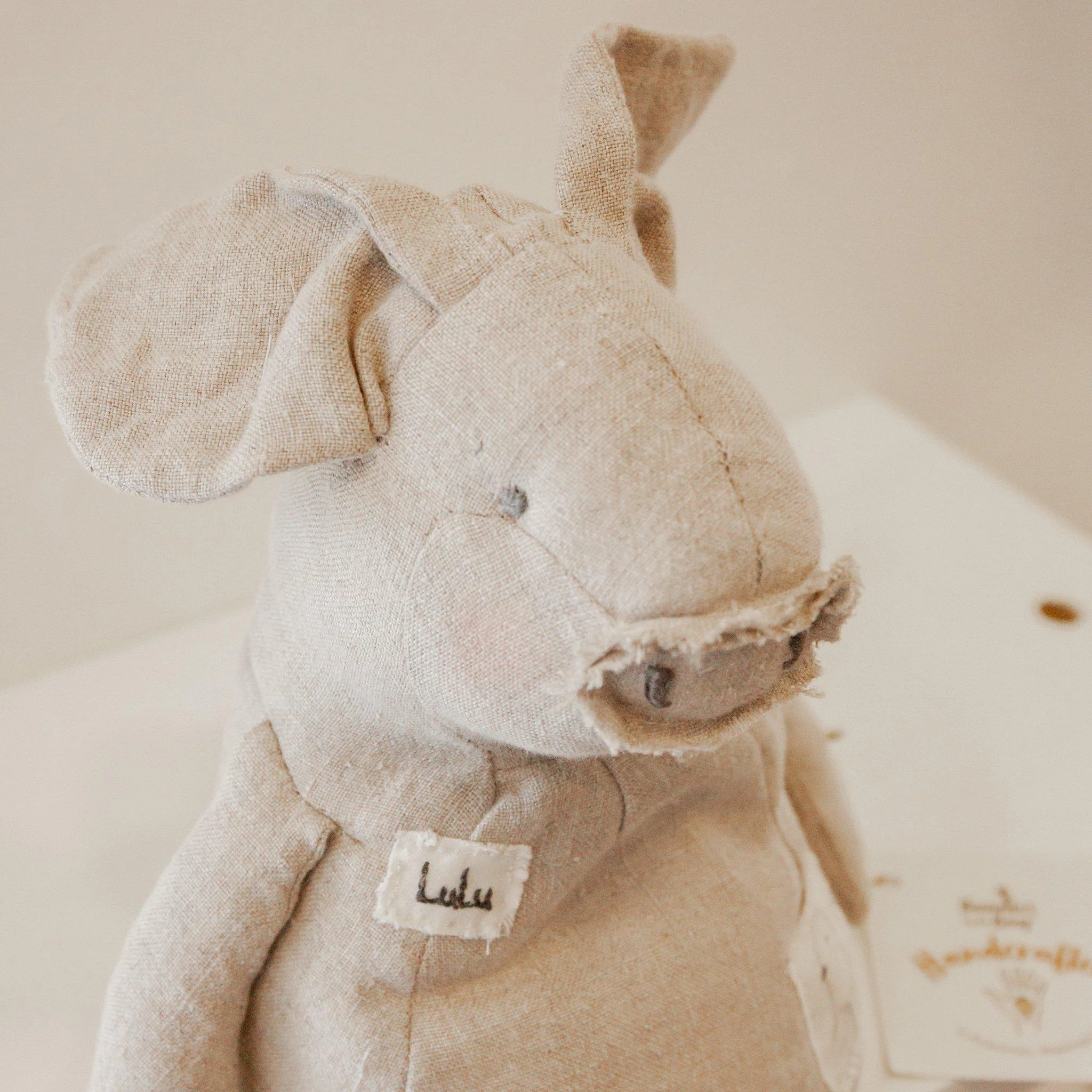 RETIRED - Hutch Studio - Lulu Gray - One of a Kind Pig - Image 2