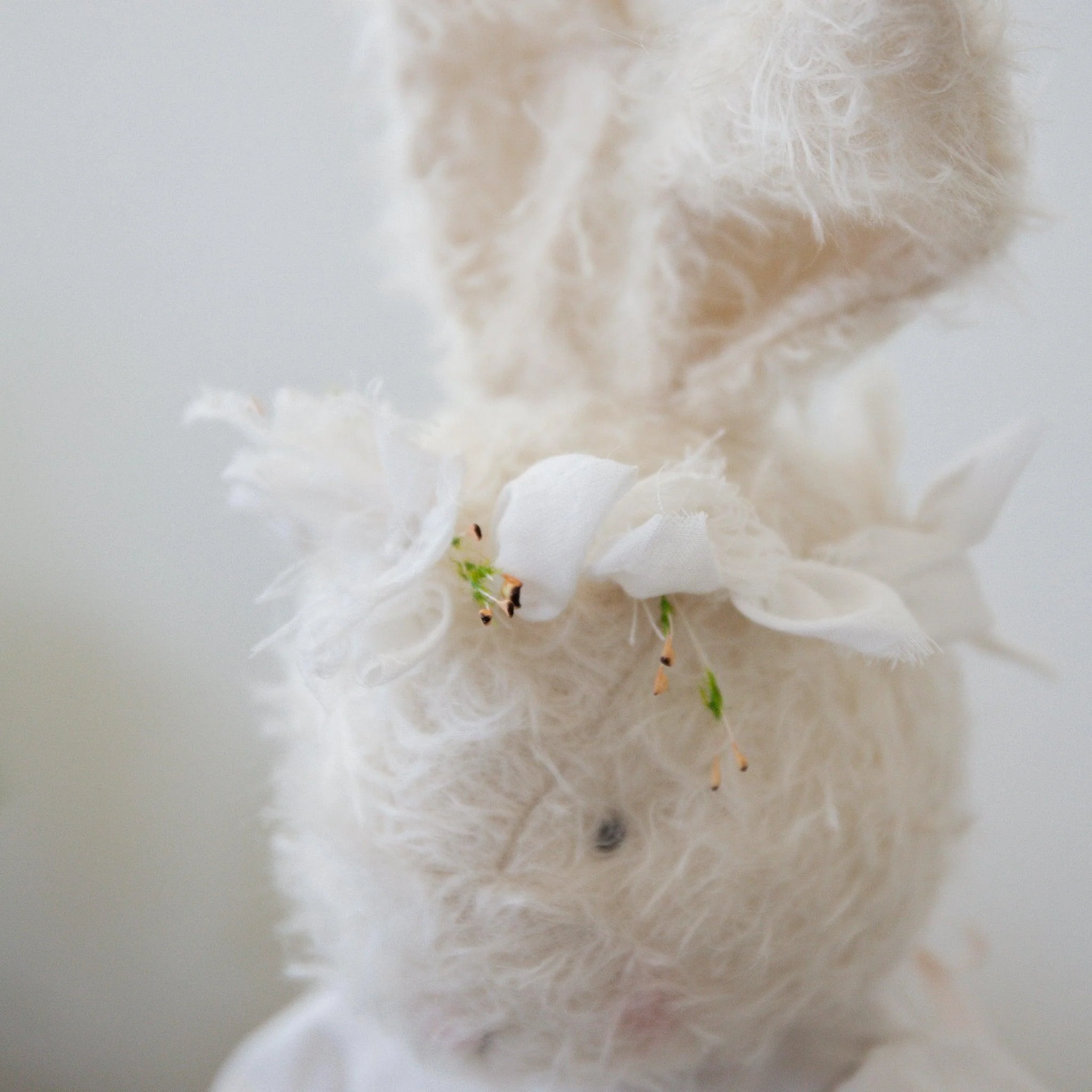 Hutch Studio - Mohair Friends - Elegant Ellie Eyelet Bunny - Image 5