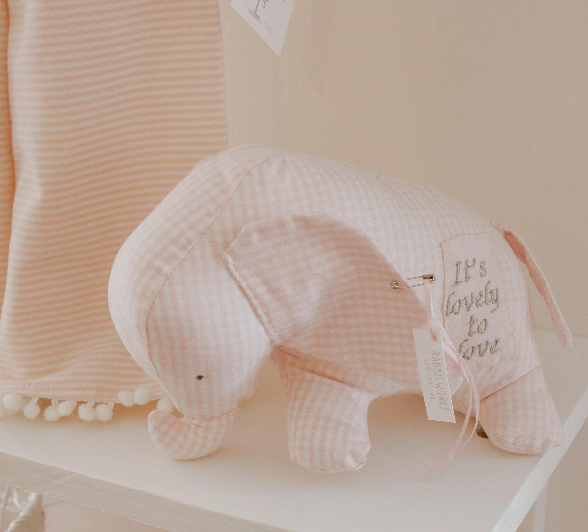 RETIRED - Hutch Studio Original - Betsy Bellbottoms & Ellie the Elephant Doll Set - One of A Kind - Image 3