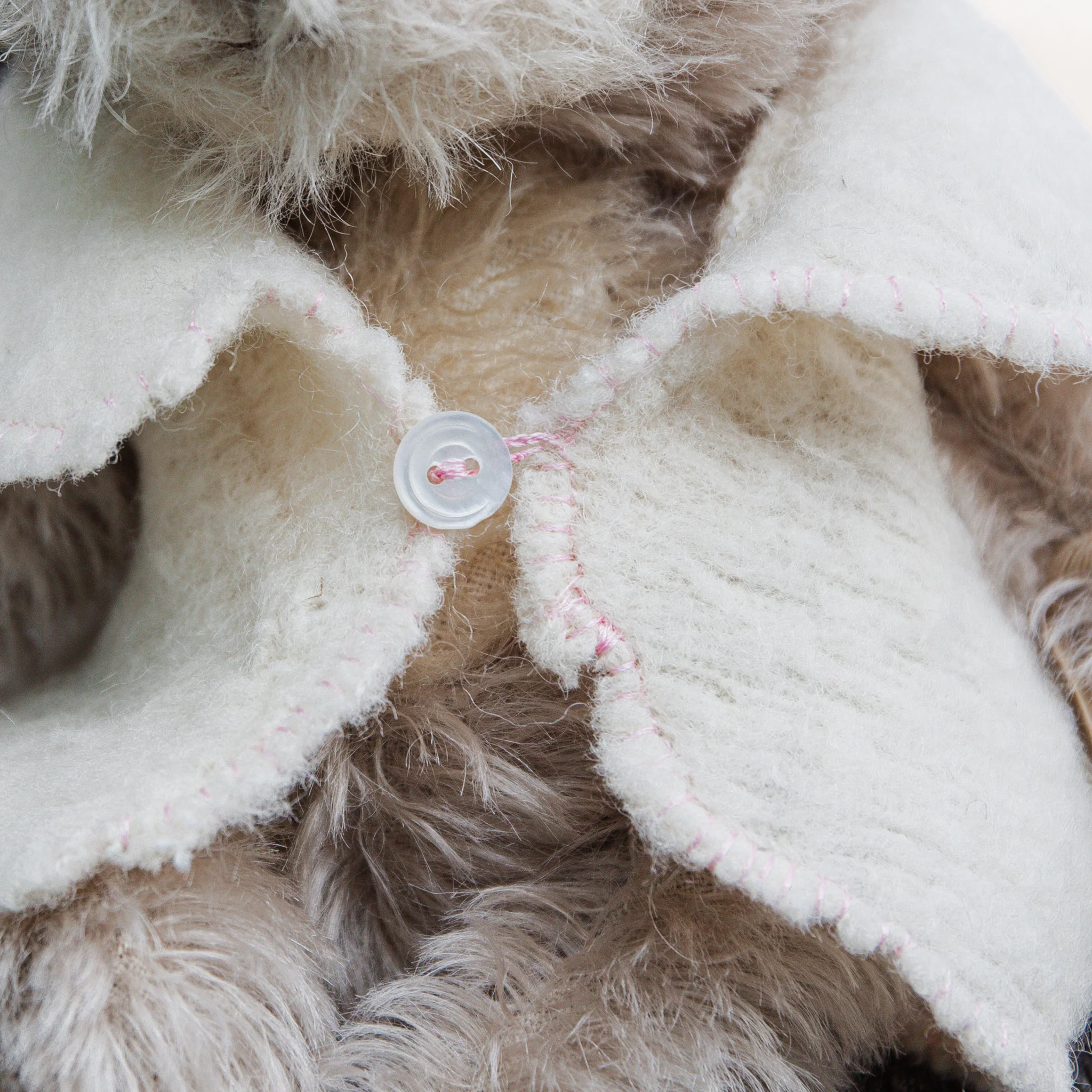 RETIRED - Hutch Studio Original - Buster Bear - Hand-Crafted Mohair & Vintage Wool Bear - Image 3