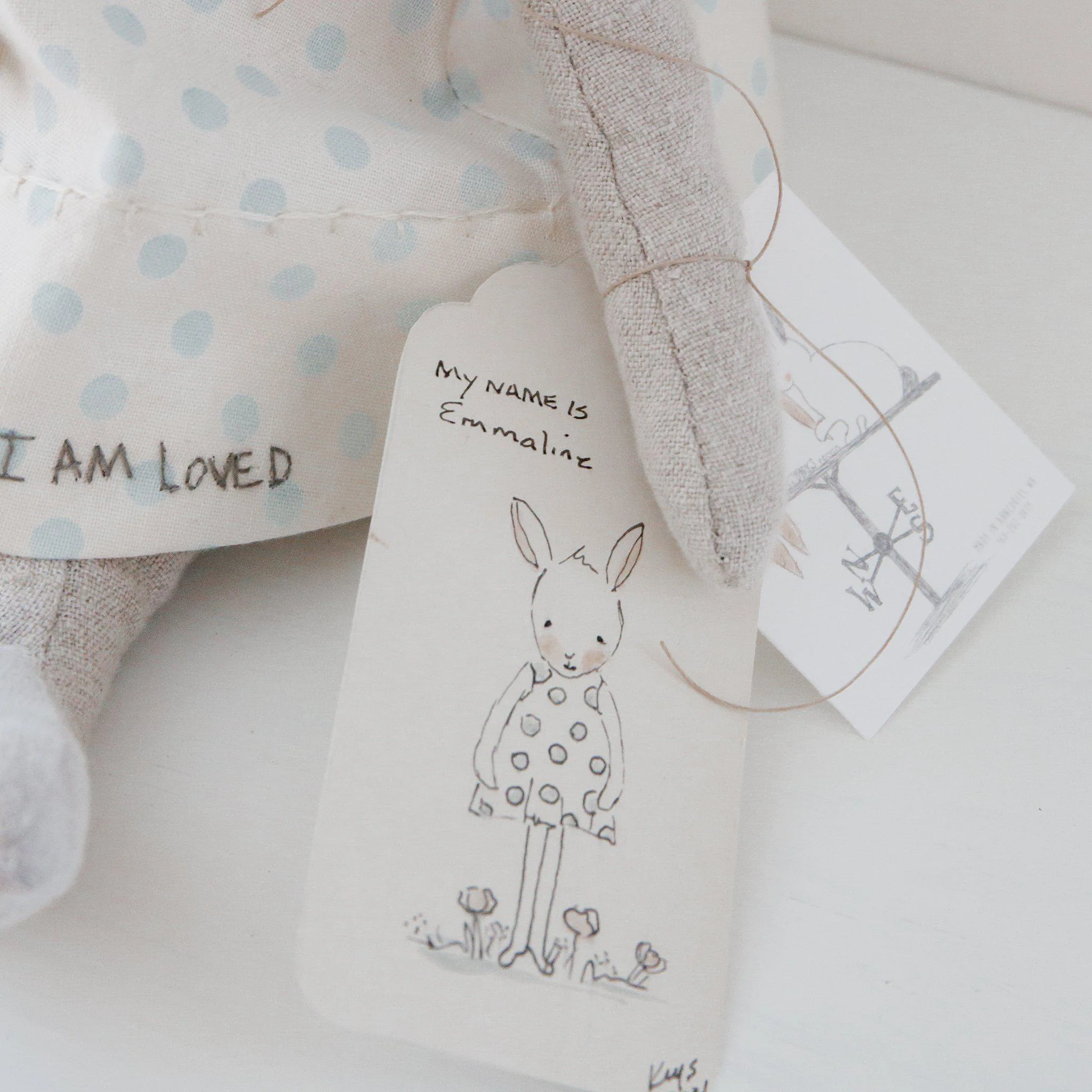 RETIRED - Hutch Studio Original - Emmaline - One of A Kind Bunny - Image 2