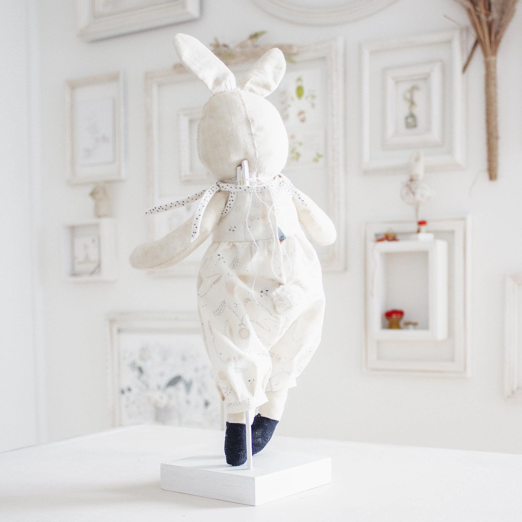 RETIRED - Hutch Studio Original - Fay O'Kay - Hand-Crafted Cotton Bunny - Image 2