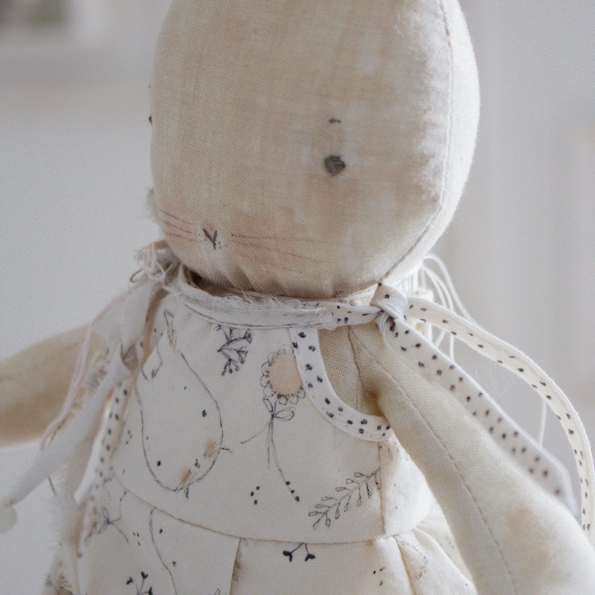 RETIRED - Hutch Studio Original - Fay O'Kay - Hand-Crafted Cotton Bunny - Image 3