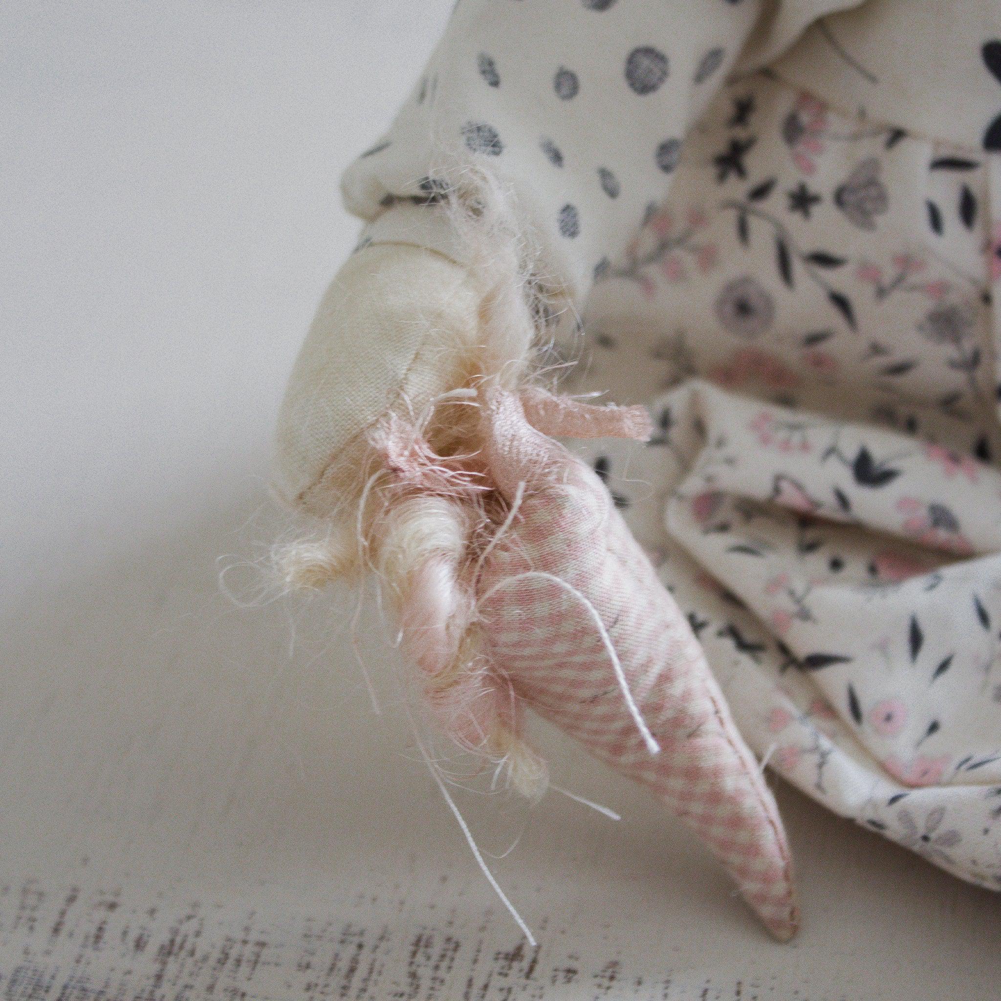 RETIRED - Hutch Studio Original - Gaye Bouquet - Hand-Crafted Cotton Bunny - Image 3