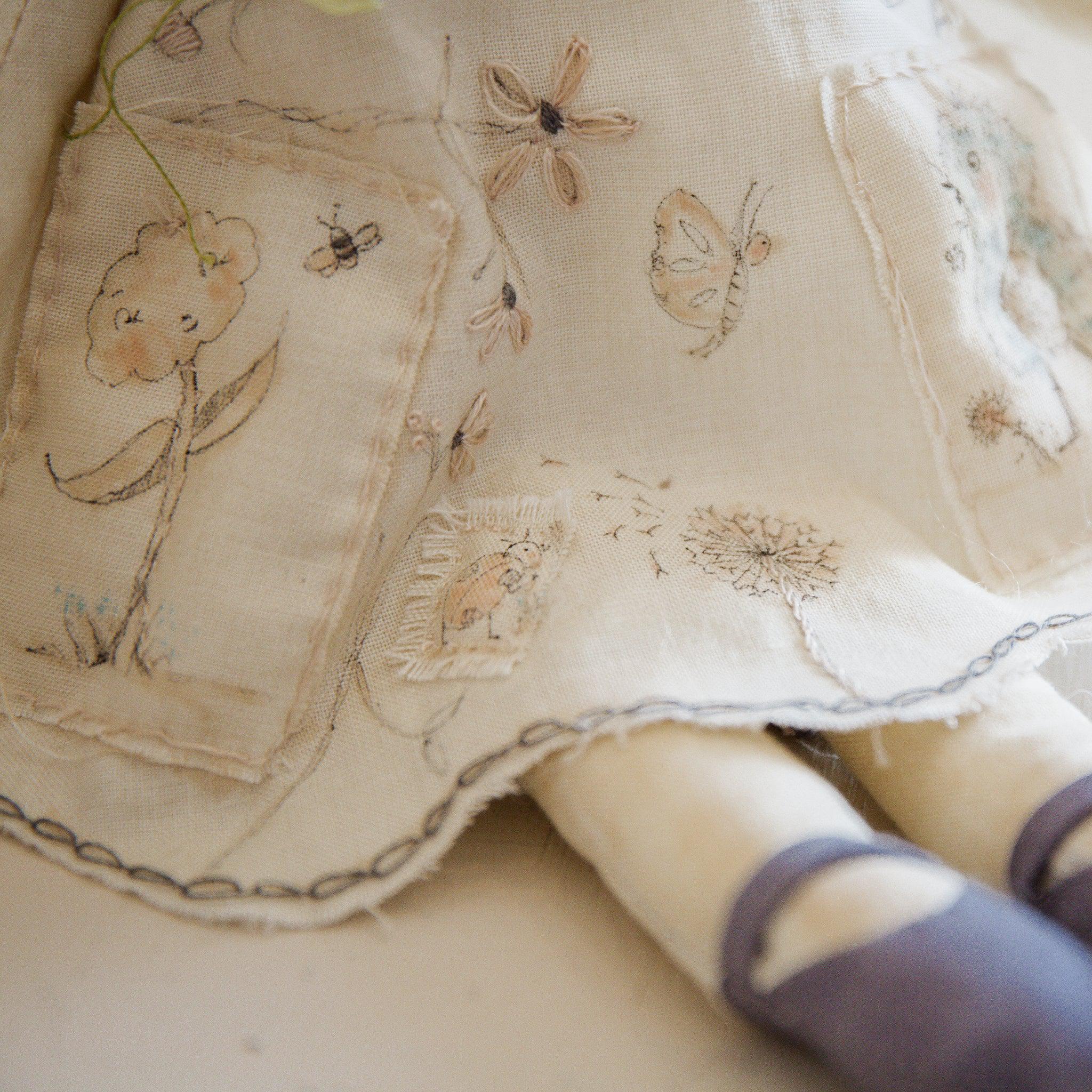 RETIRED - Hutch Studio Original - Greta Garden - Hand-Crafted Cotton Bunny - Image 5