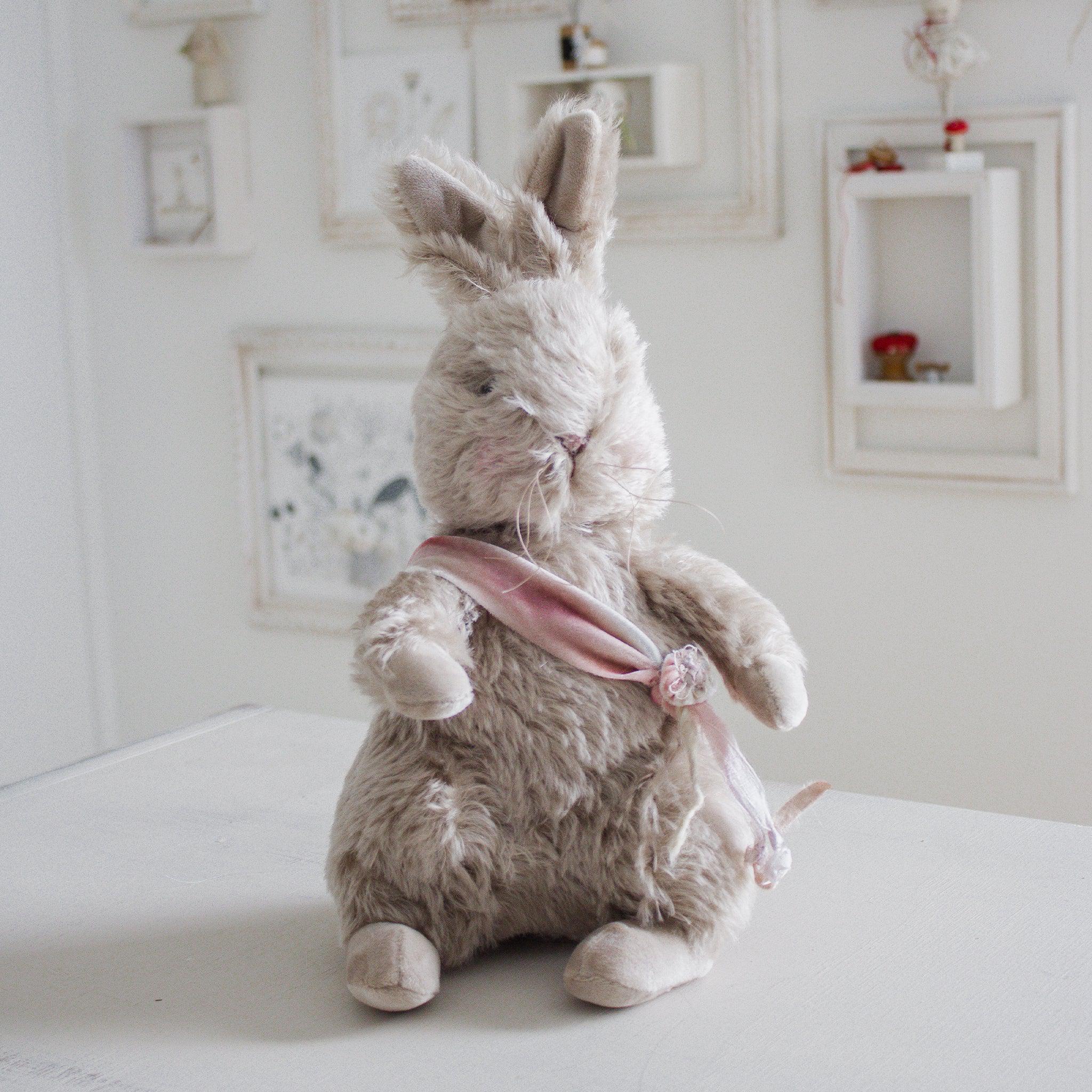 RETIRED - Hutch Studio Original - Hippity Hare - Hand-Crafted Mohair Bunny