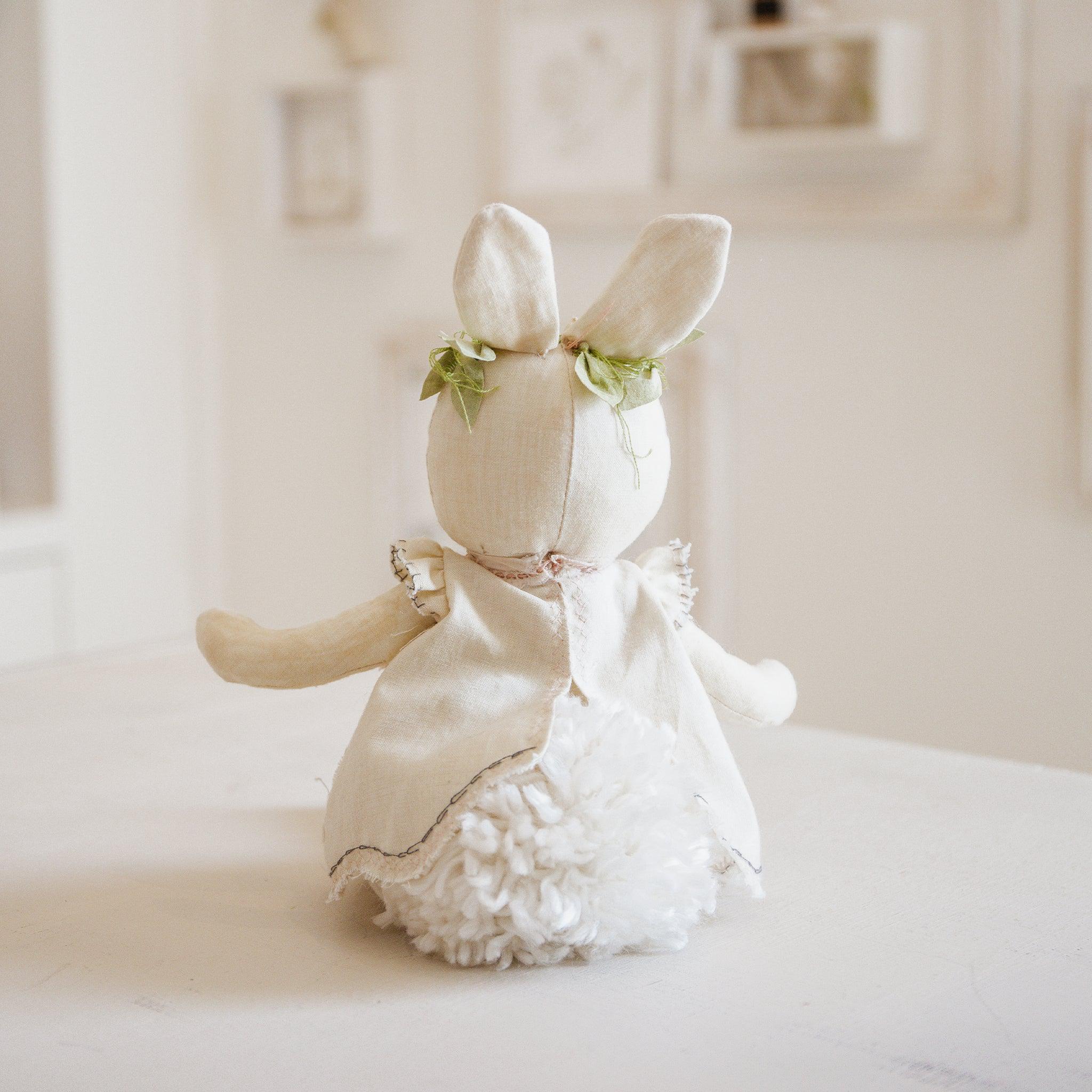 RETIRED - Hutch Studio Original - Pip Poppyseed - Hand-Crafted Cotton Bunny - Image 3