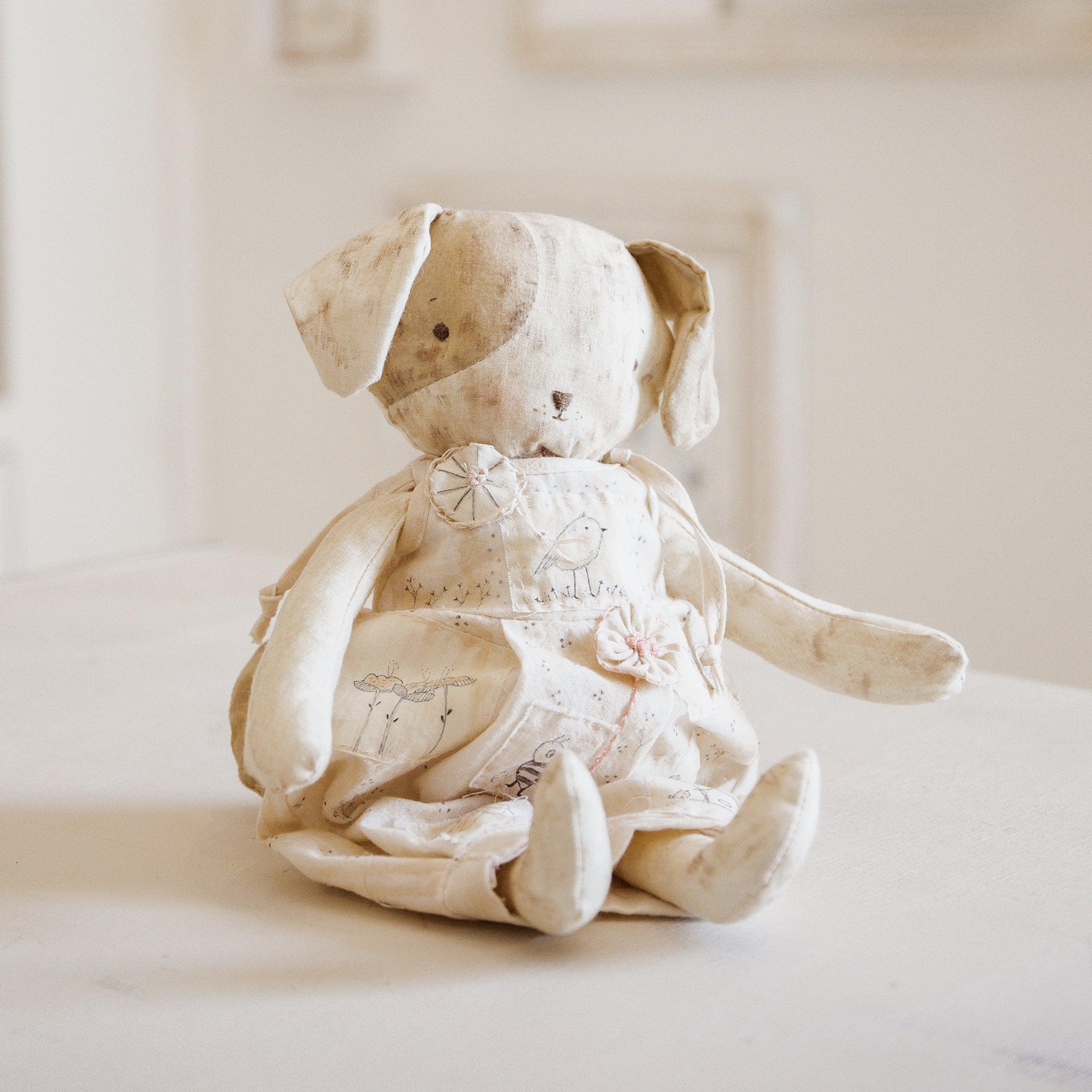RETIRED - Hutch Studio Original - Puptunia - Hand-Crafted Cotton Puppy - Image 3