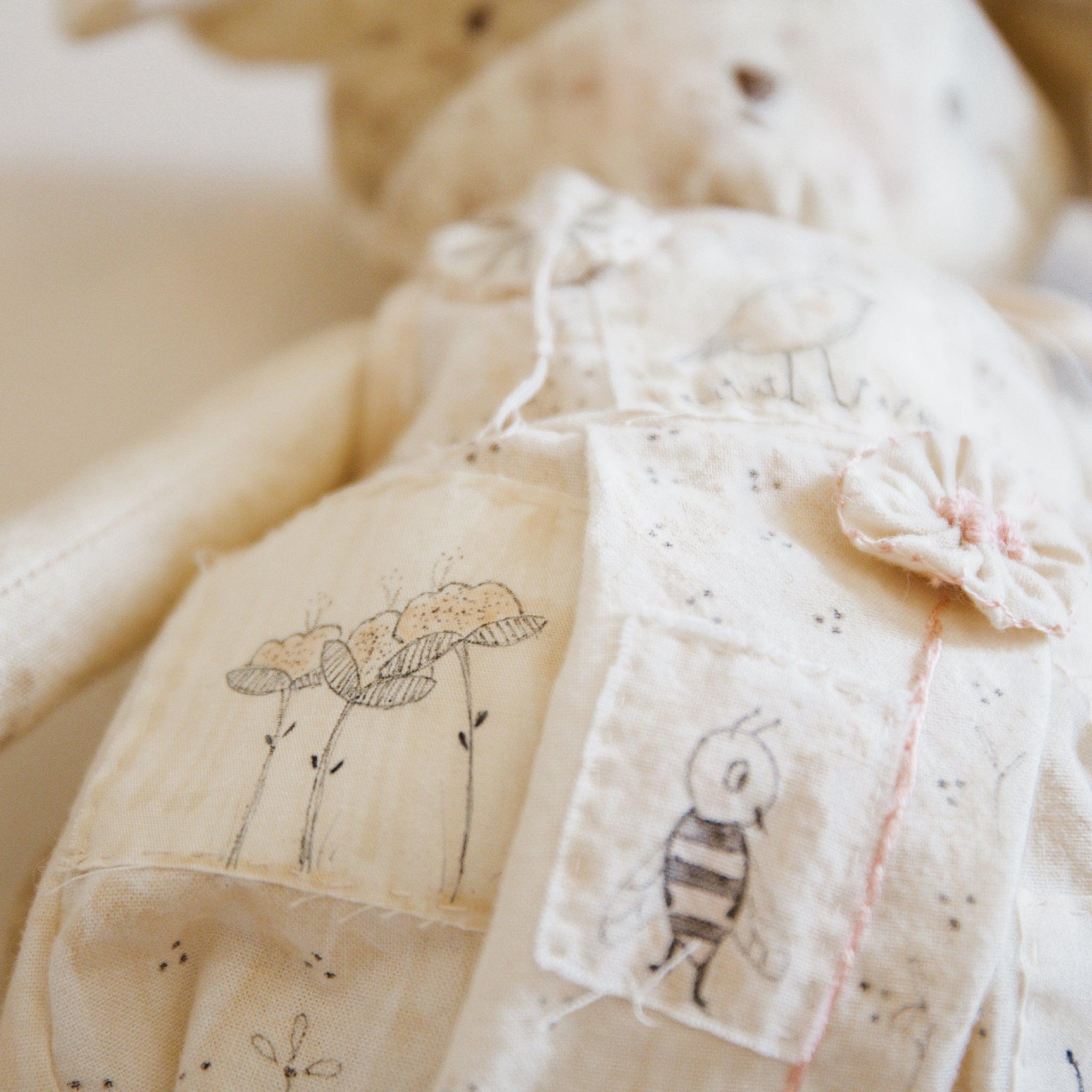 RETIRED - Hutch Studio Original - Puptunia - Hand-Crafted Cotton Puppy - Image 5
