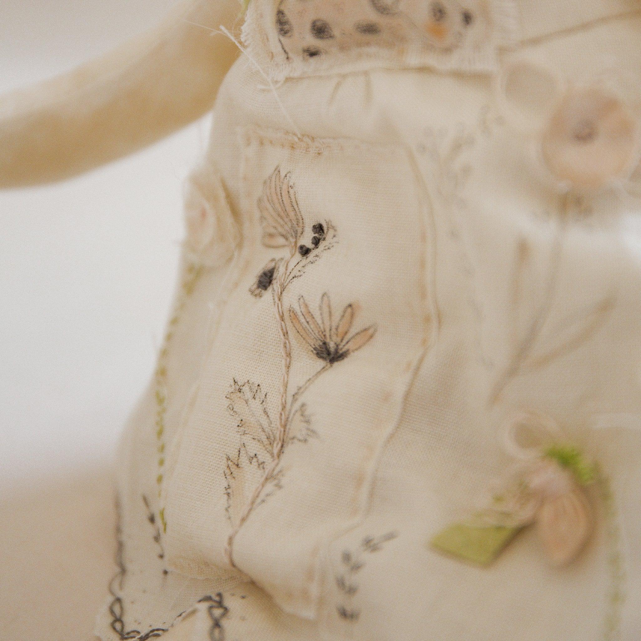 RETIRED - Hutch Studio Original - Thelma Thistle - Hand-Crafted Cotton Bunny - Image 6