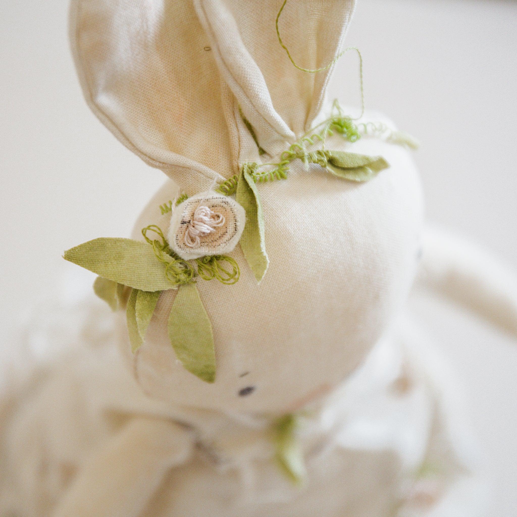 RETIRED - Hutch Studio Original - Thelma Thistle - Hand-Crafted Cotton Bunny - Image 7