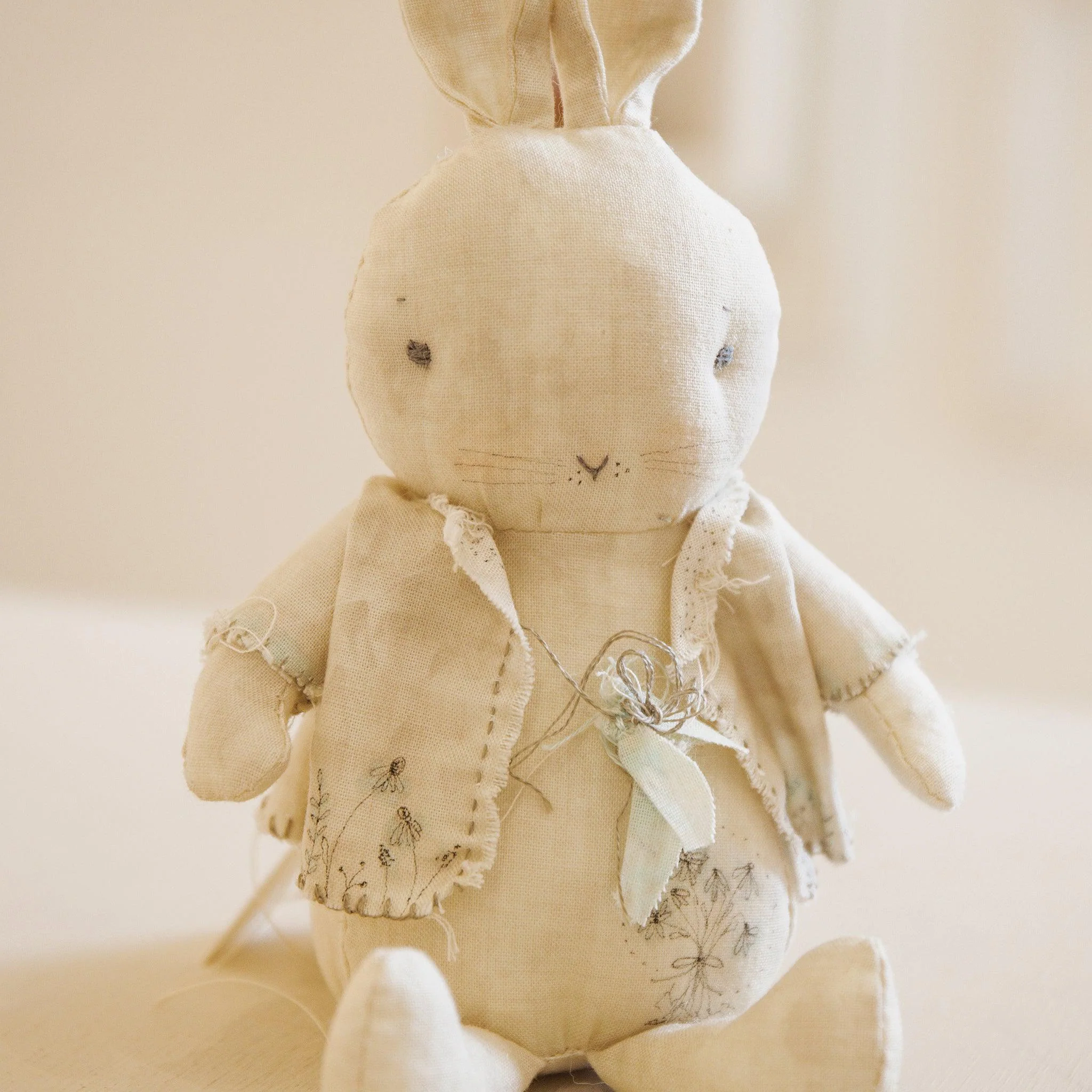RETIRED - Hutch Studio Original - Trinket - Hand-Crafted Cotton & Knit Bunny - Image 4