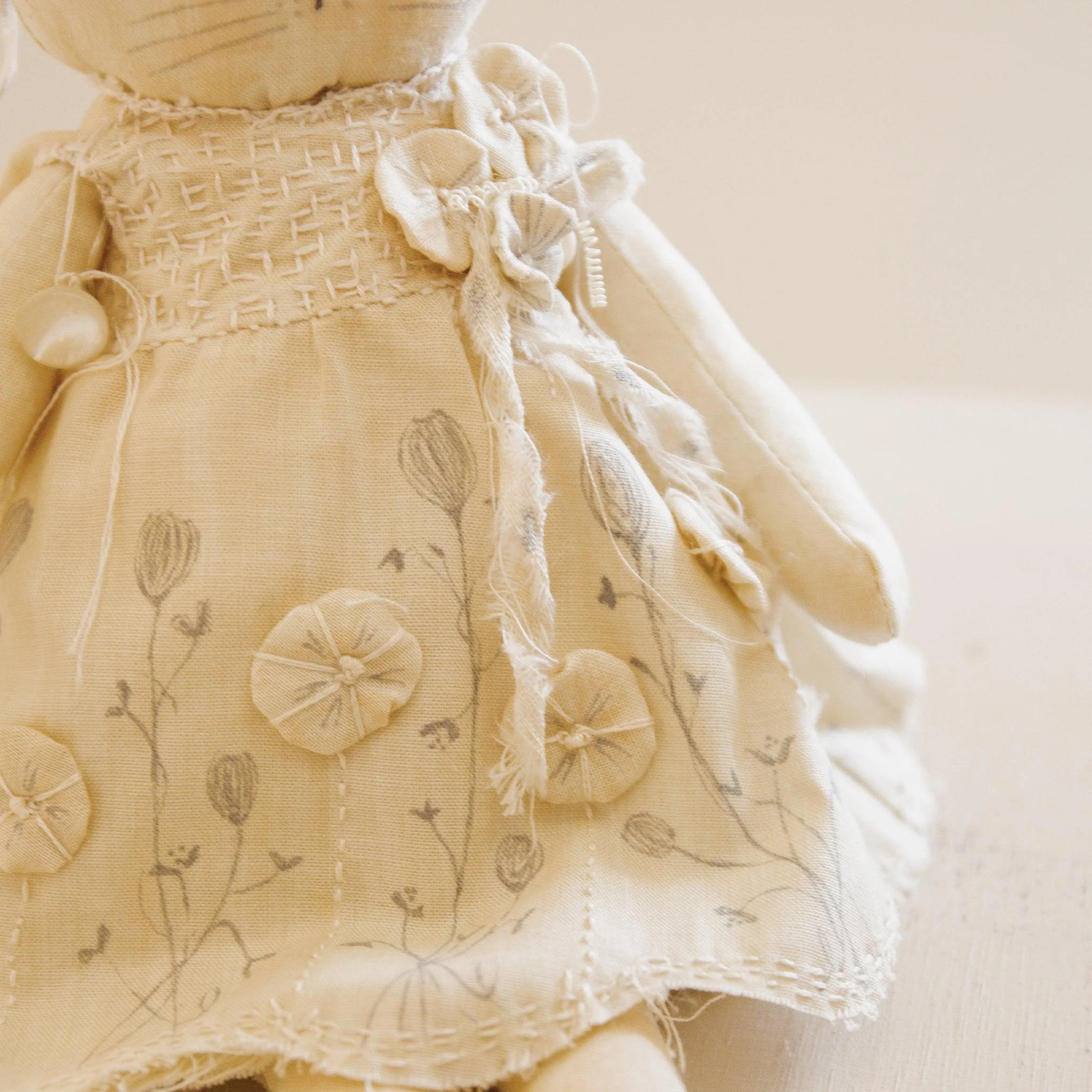 RETIRED - Hutch Studio Original - Tula Tumbleweed - Hand-Crafted Cotton & Knit Bunny - Image 5