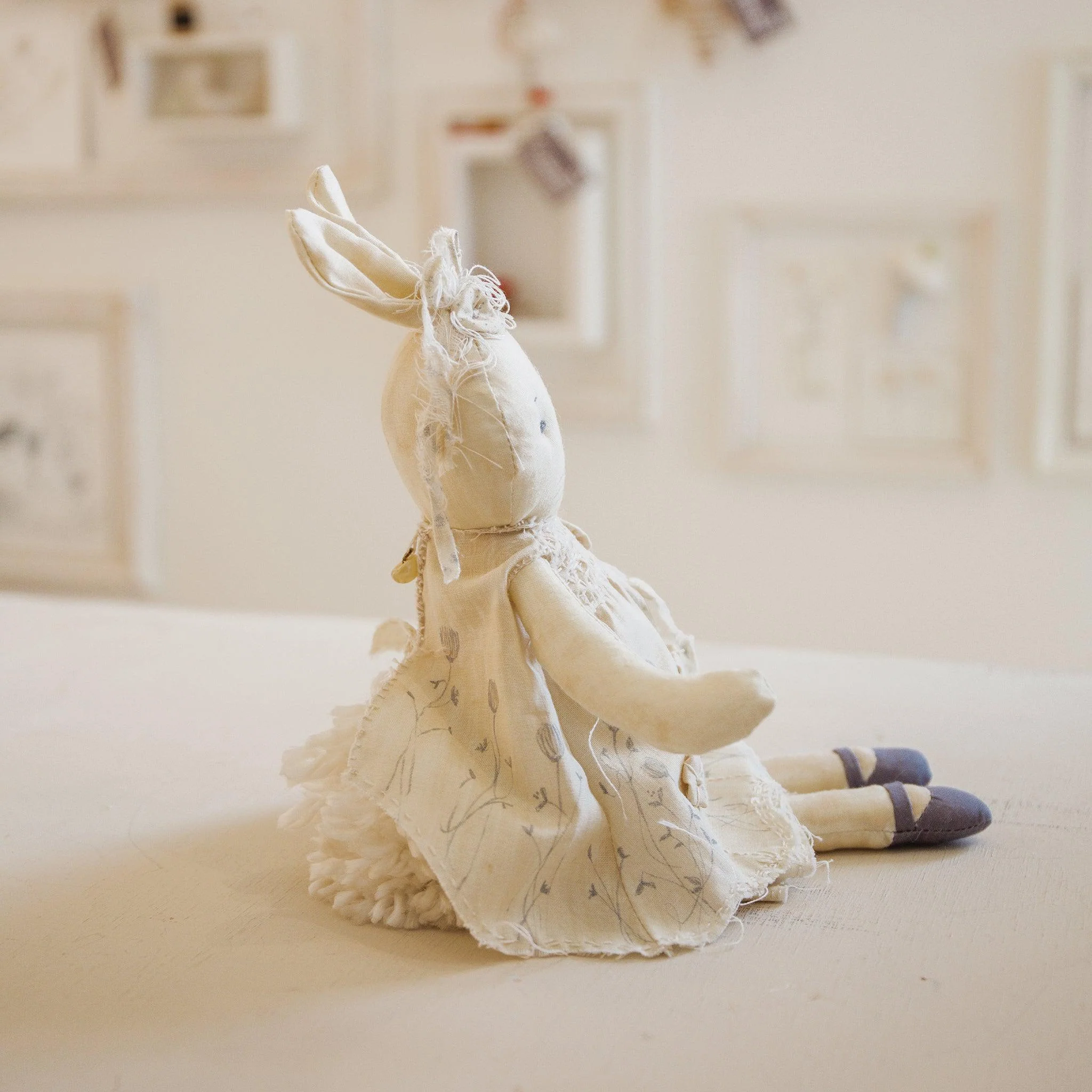 RETIRED - Hutch Studio Original - Tula Tumbleweed - Hand-Crafted Cotton & Knit Bunny - Image 8