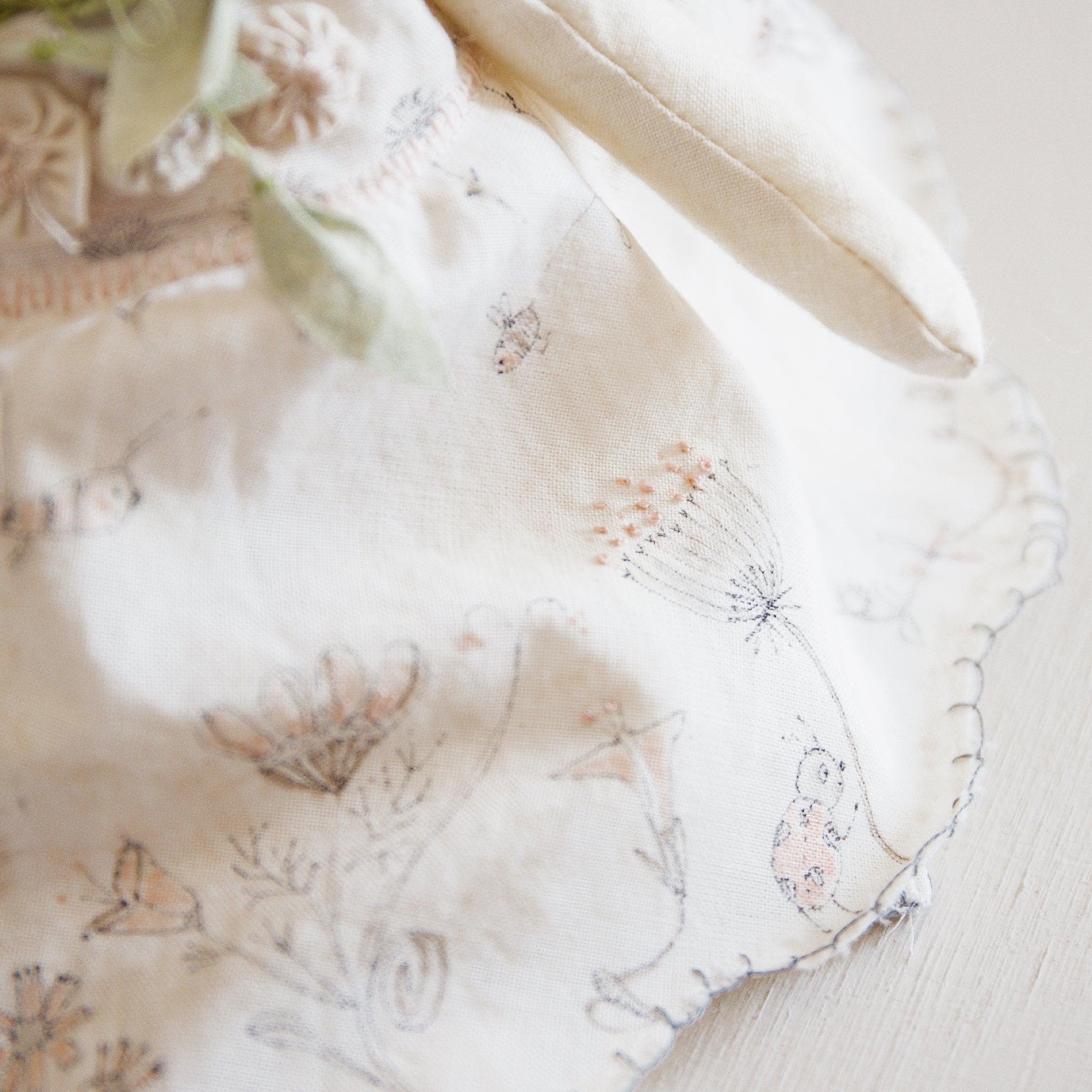 RETIRED - Hutch Studio Original - Willa Wildflower - Hand-Crafted Cotton Bunny - Image 4