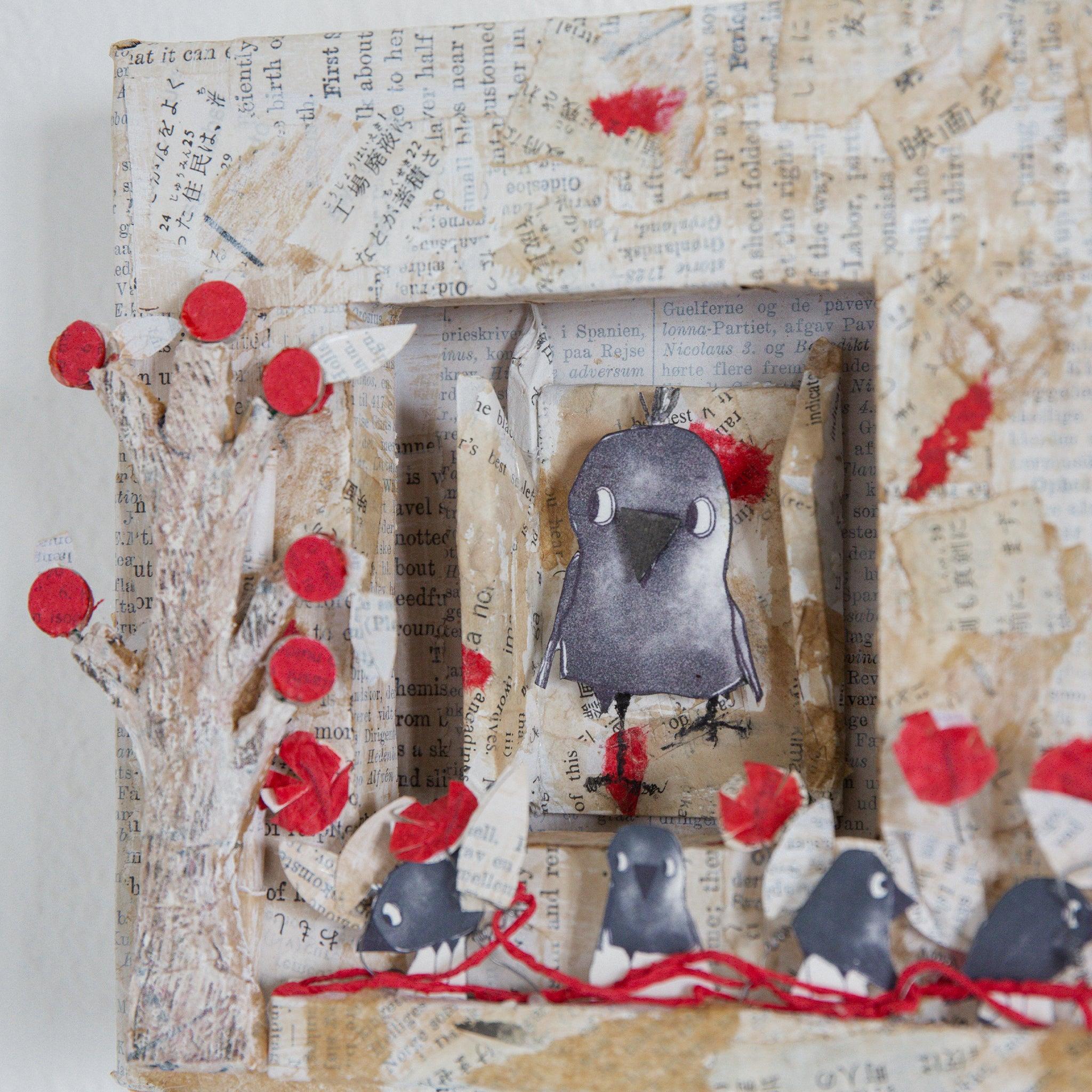 RETIRED - Hutch Studio - Paws and Caws Collage Collection | Murder Get Together - Image 2