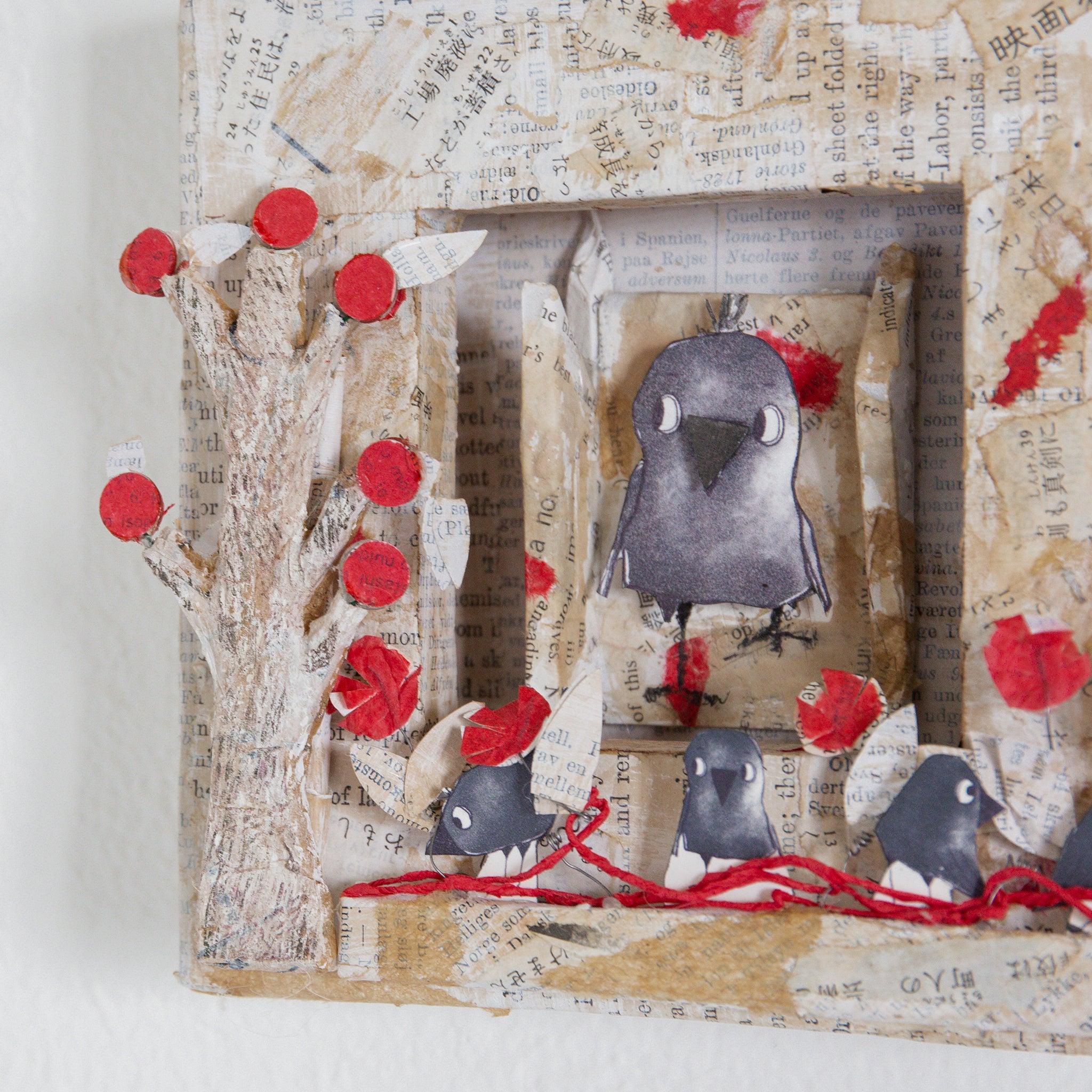 RETIRED - Hutch Studio - Paws and Caws Collage Collection | Murder Get Together - Image 4