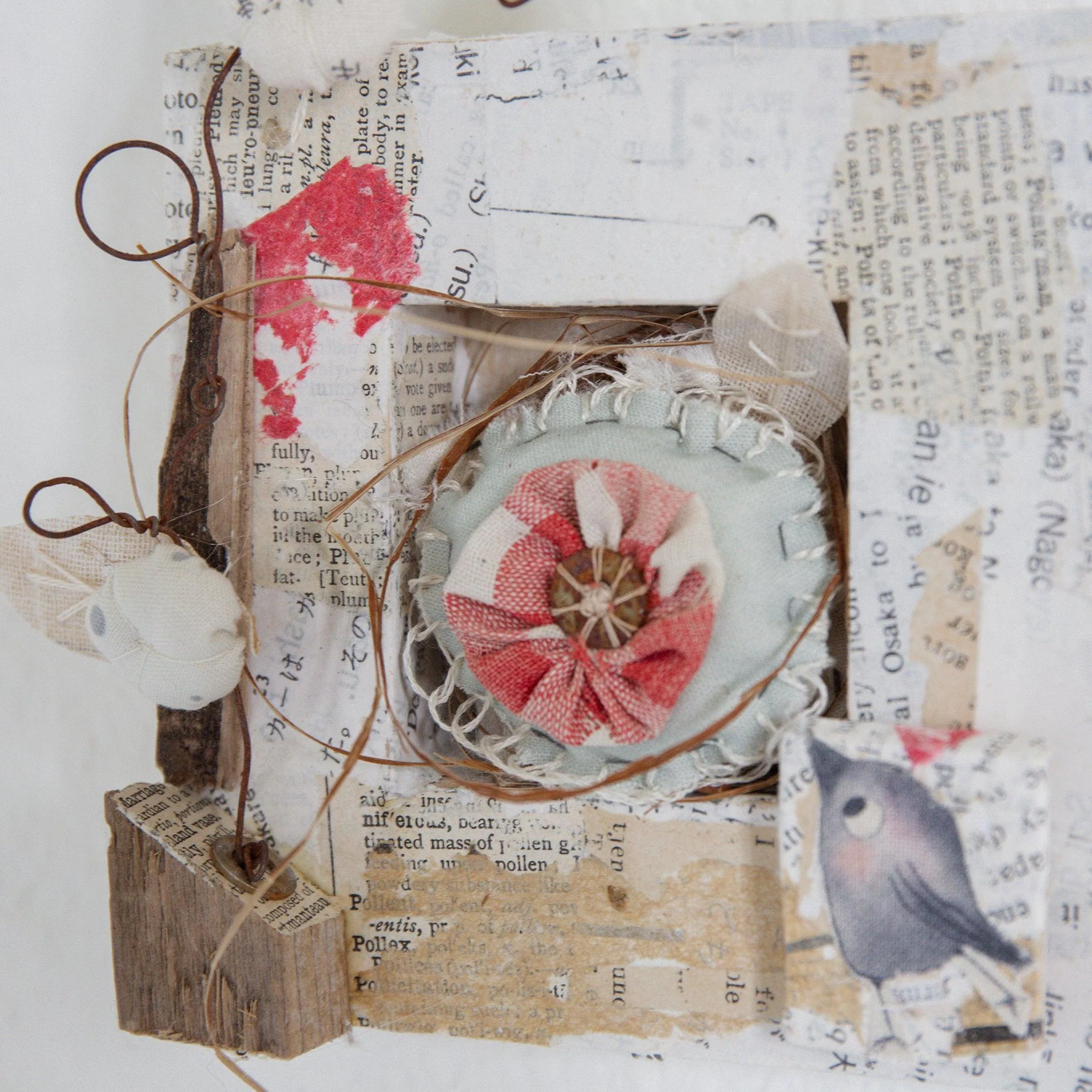 RETIRED - Hutch Studio - Paws and Caws Collage Collection | Yo-Yo Crow - Image 3
