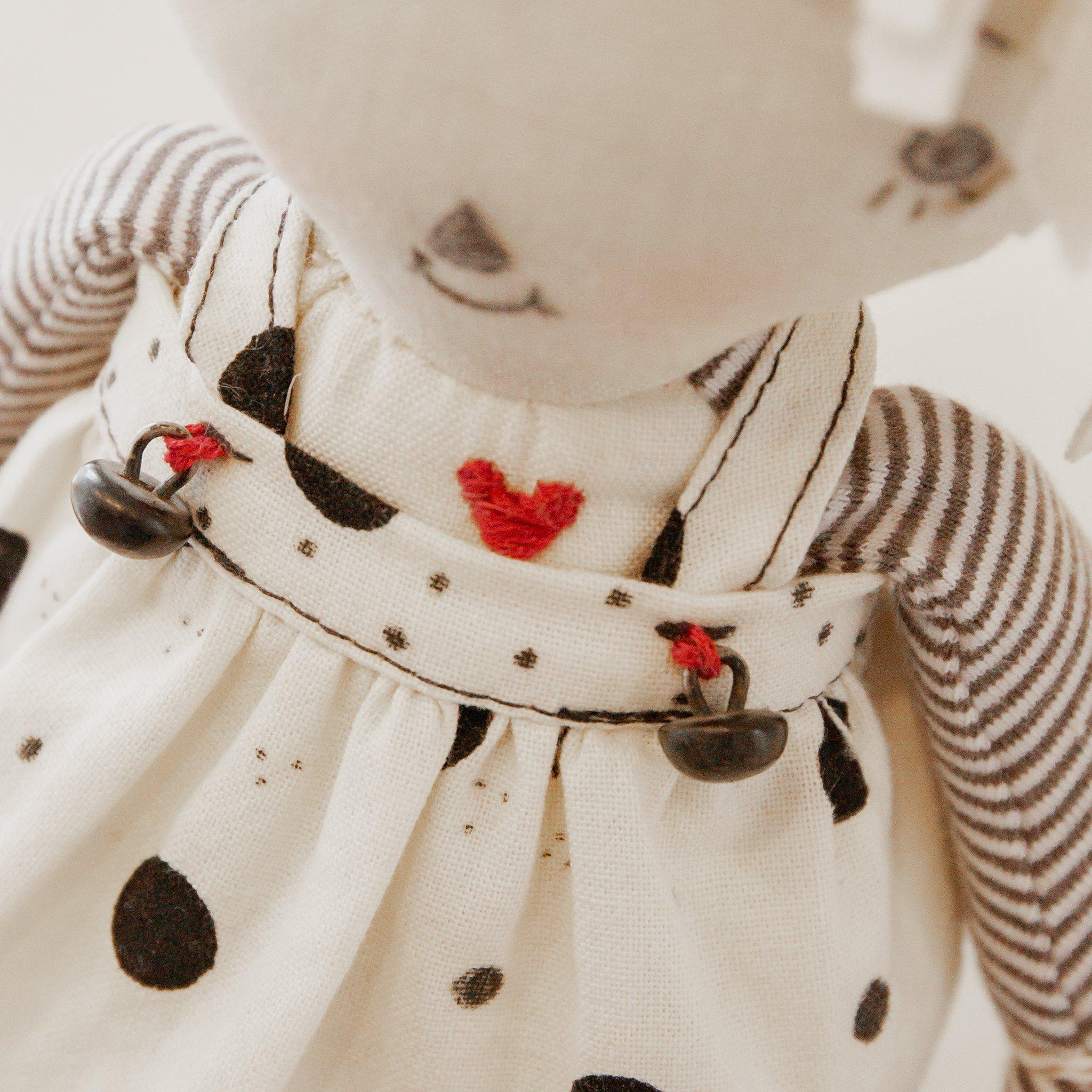 RETIRED - Hutch Studio - Raggedy Boo 1 - One of a Kind Rag Doll - Image 2