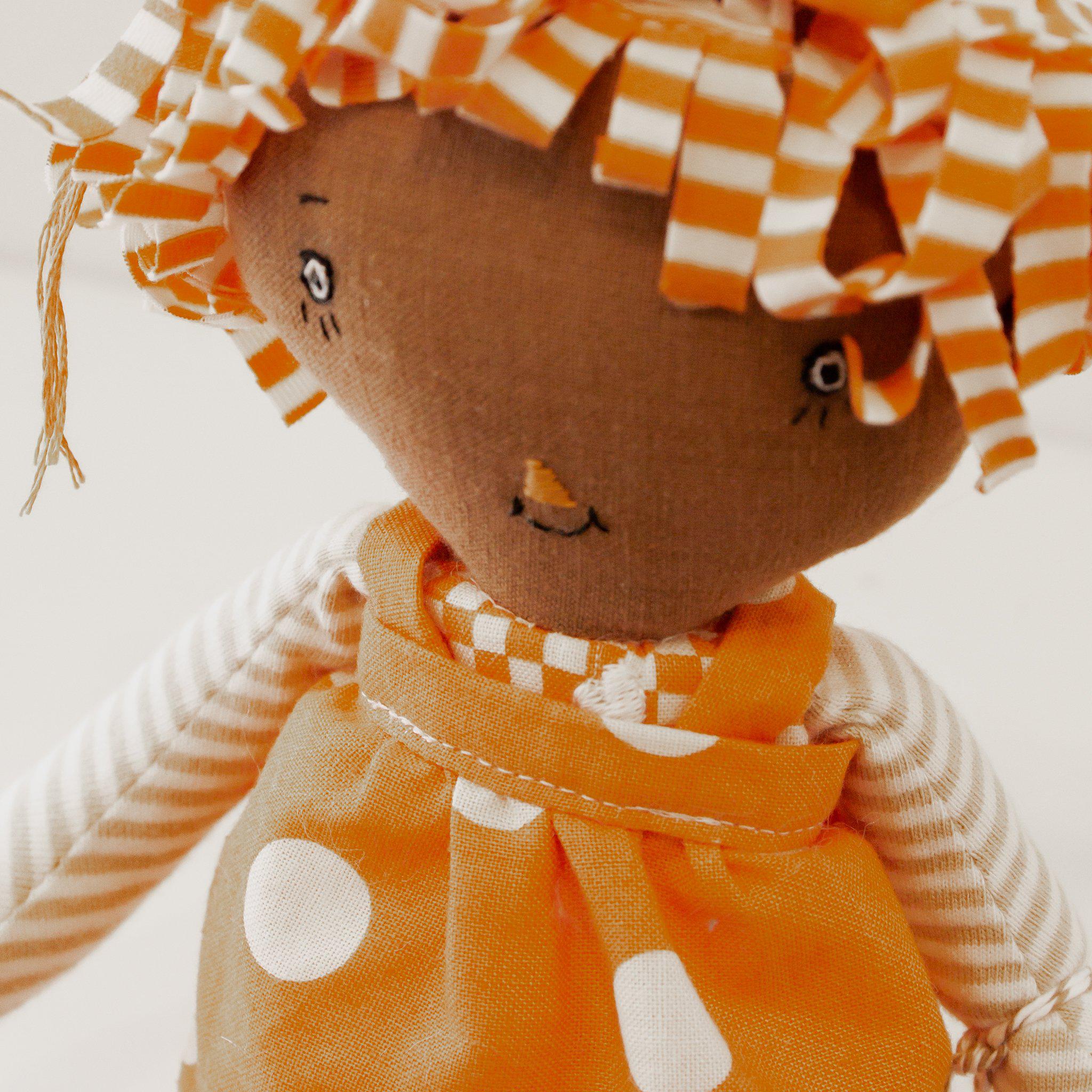 RETIRED - Hutch Studio - Raggedy Carotina 2 - One of a Kind Rag Doll - Image 2