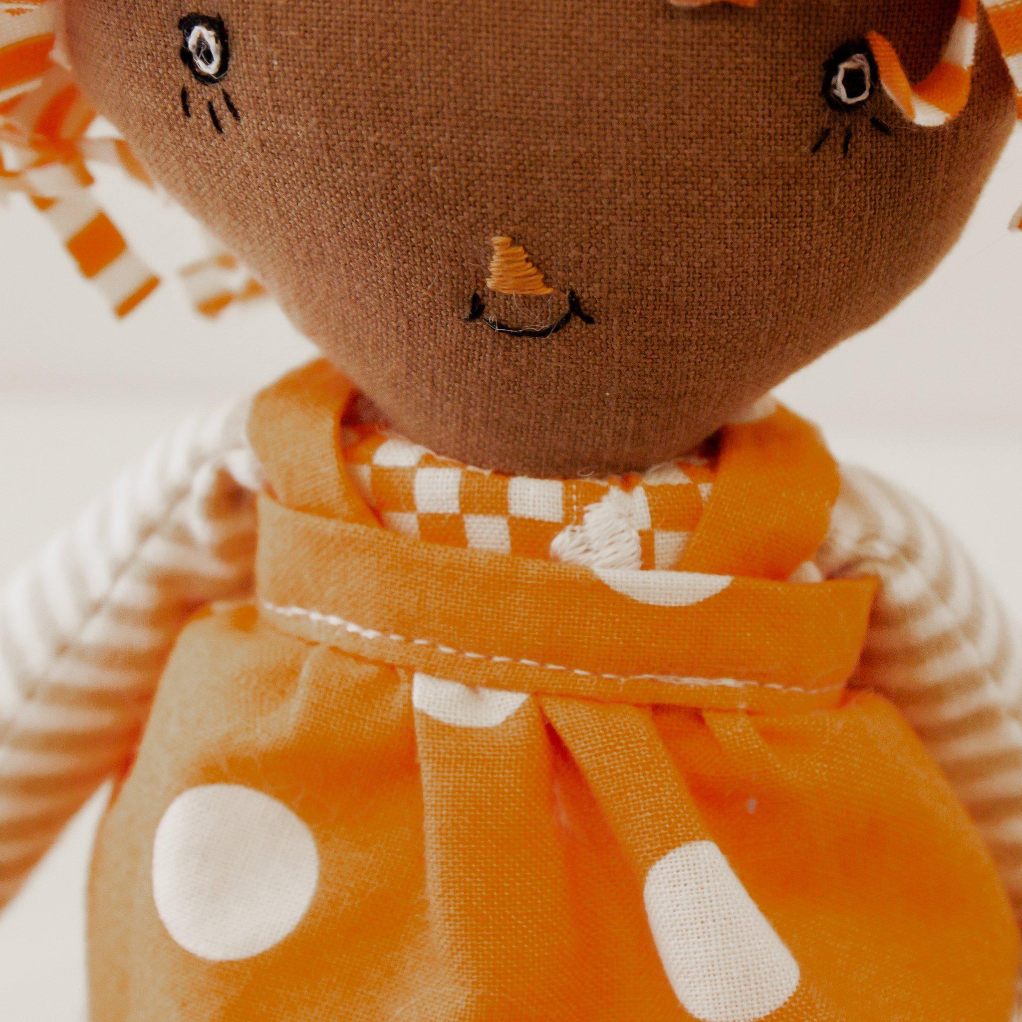 RETIRED - Hutch Studio - Raggedy Carotina 2 - One of a Kind Rag Doll - Image 3