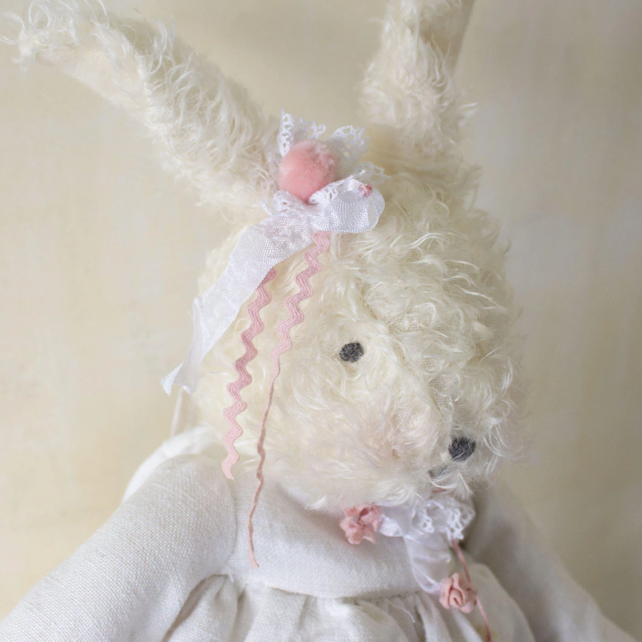RETIRED - Hutch Studio - Roberta RicRac - One Of A Kind Bunny - Image 2