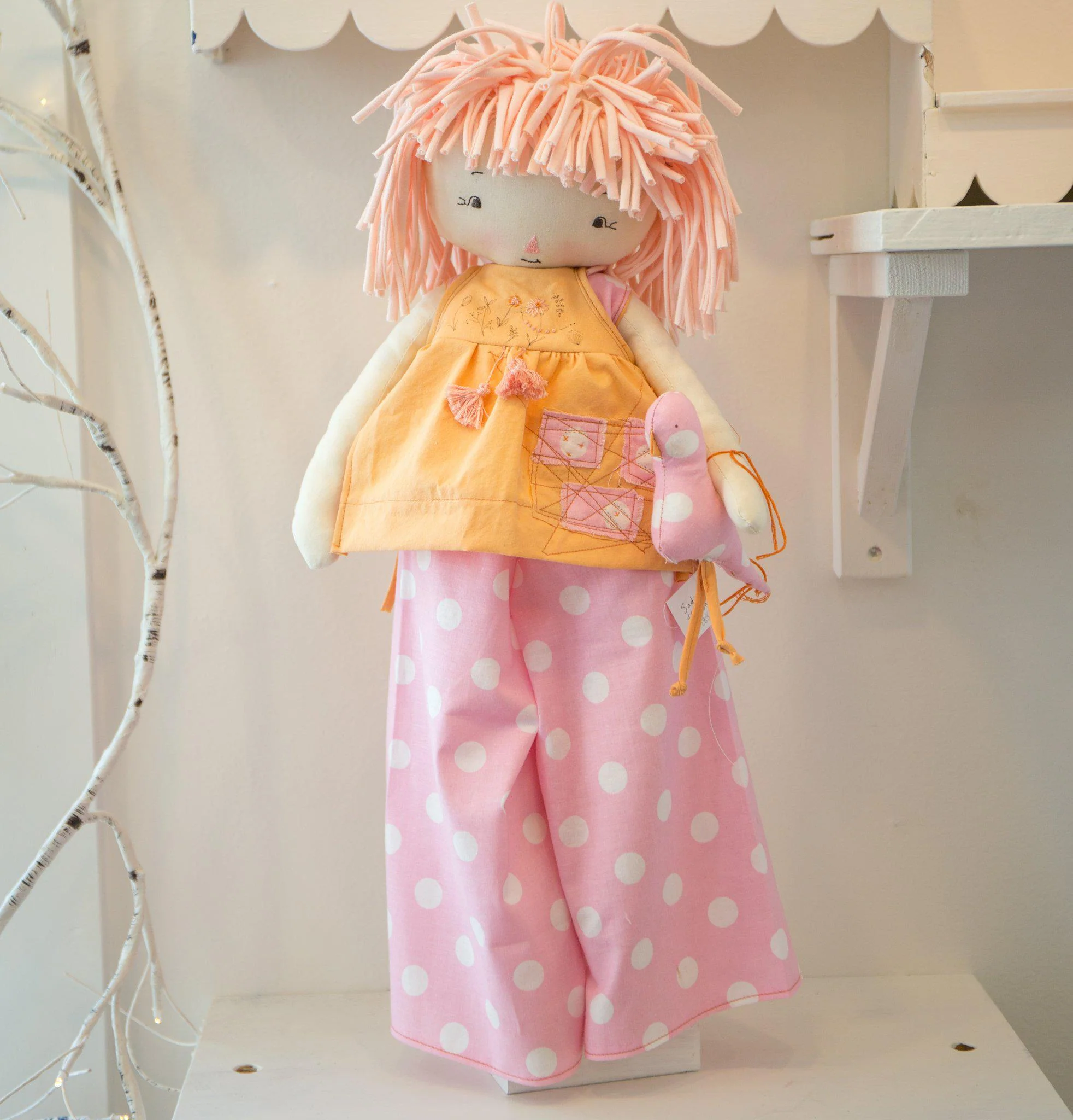 RETIRED - Hutch Studio - Sadie Sparrow B - Make and Mend One of a Kind Doll