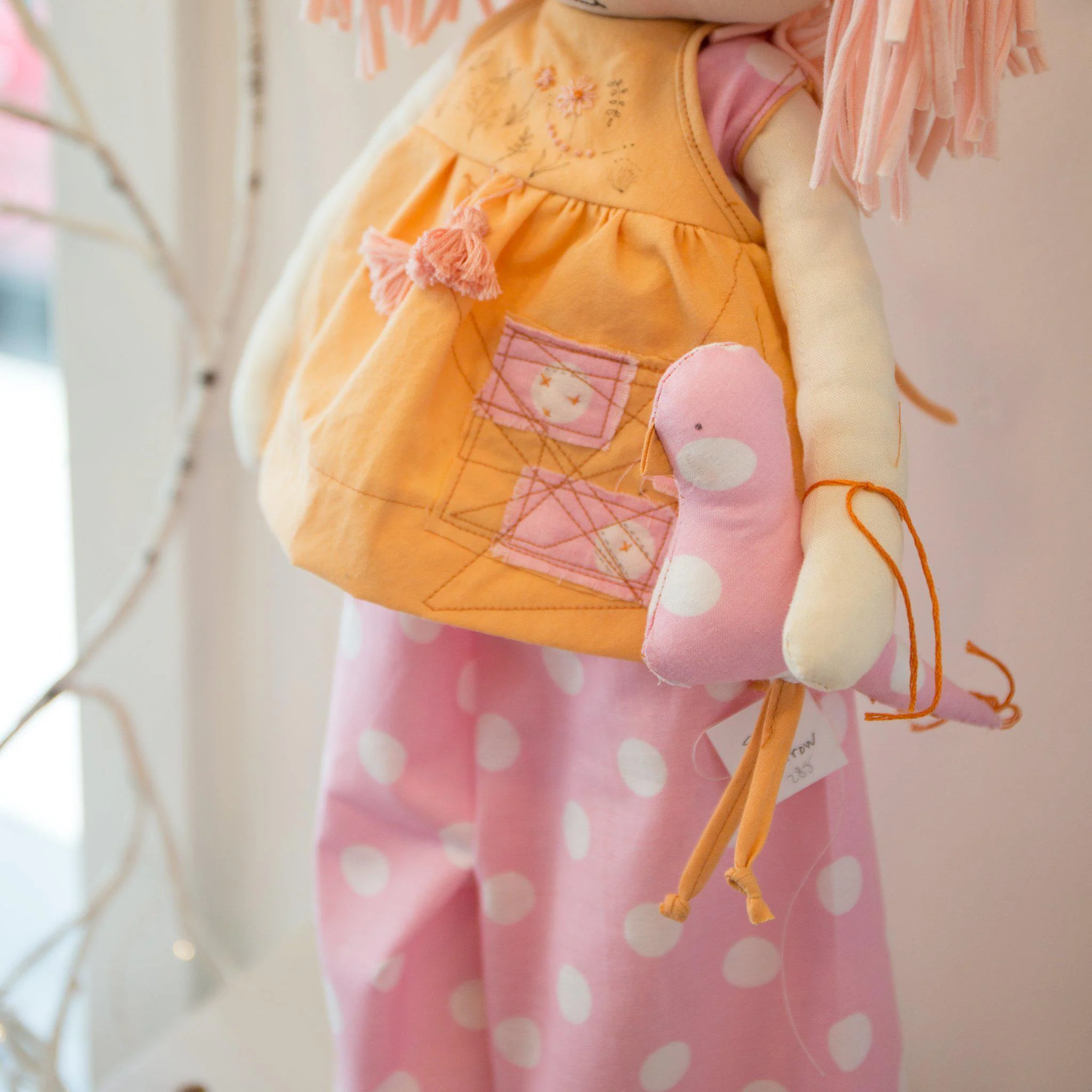 RETIRED - Hutch Studio - Sadie Sparrow B - Make and Mend One of a Kind Doll - Image 3