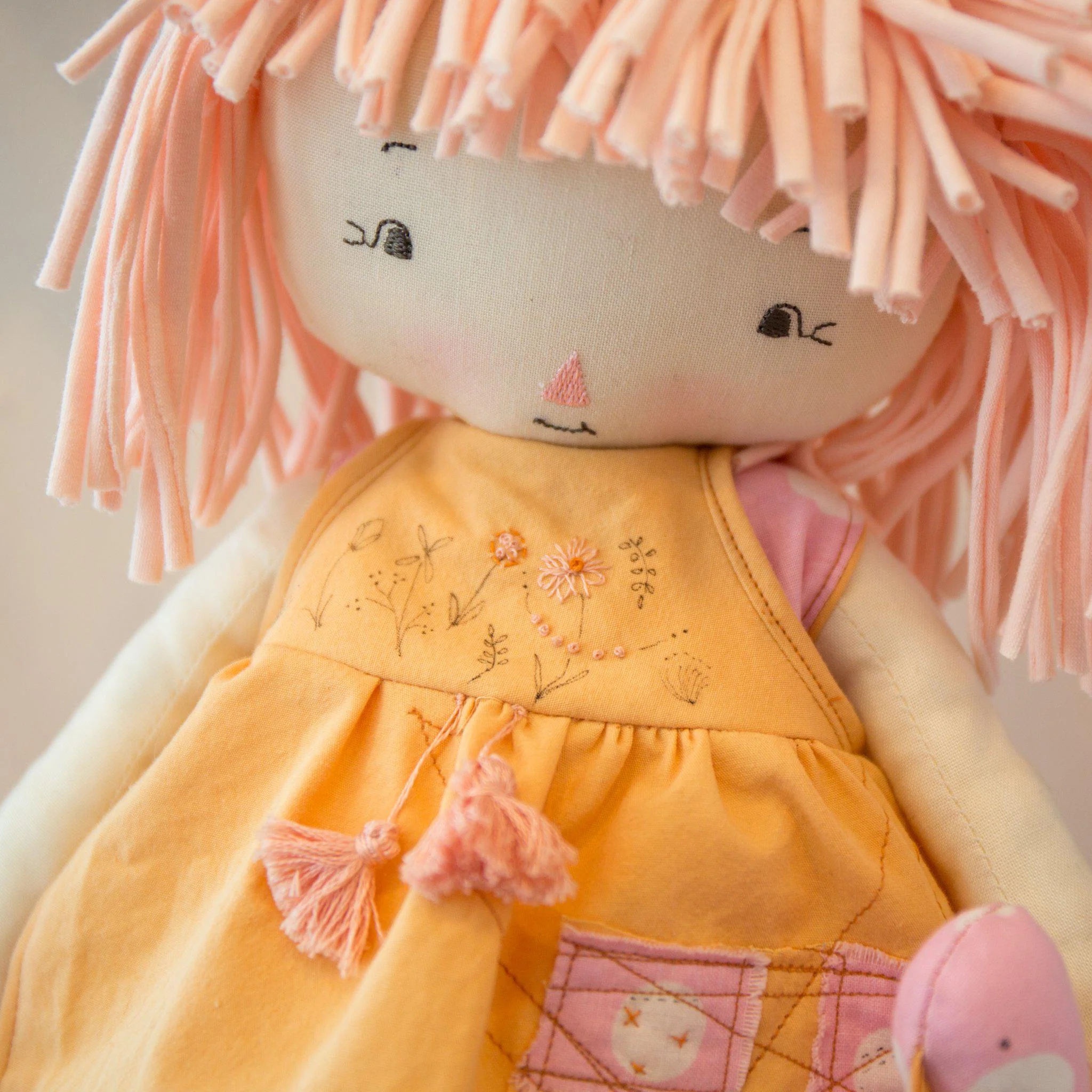 RETIRED - Hutch Studio - Sadie Sparrow B - Make and Mend One of a Kind Doll - Image 4