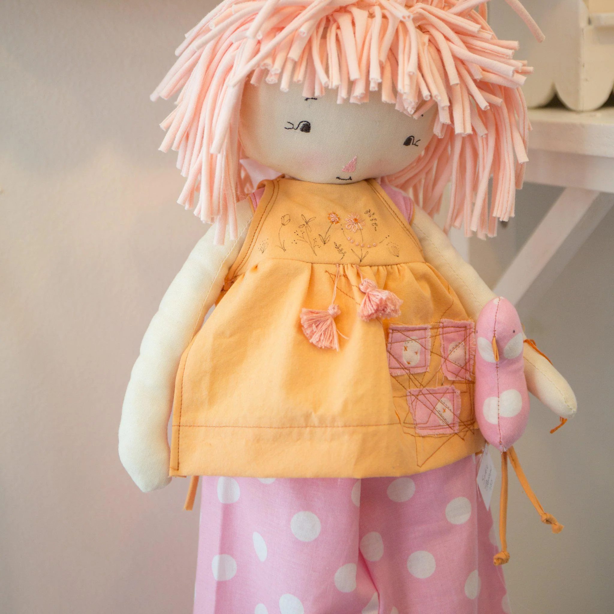 RETIRED - Hutch Studio - Sadie Sparrow B - Make and Mend One of a Kind Doll - Image 5