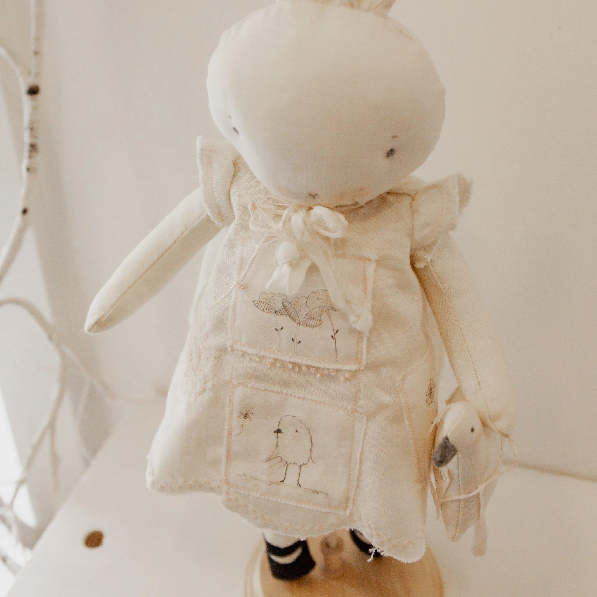 RETIRED - Hutch Studio - Sallie Annie 1 - One of a Kind Bunny - Image 2