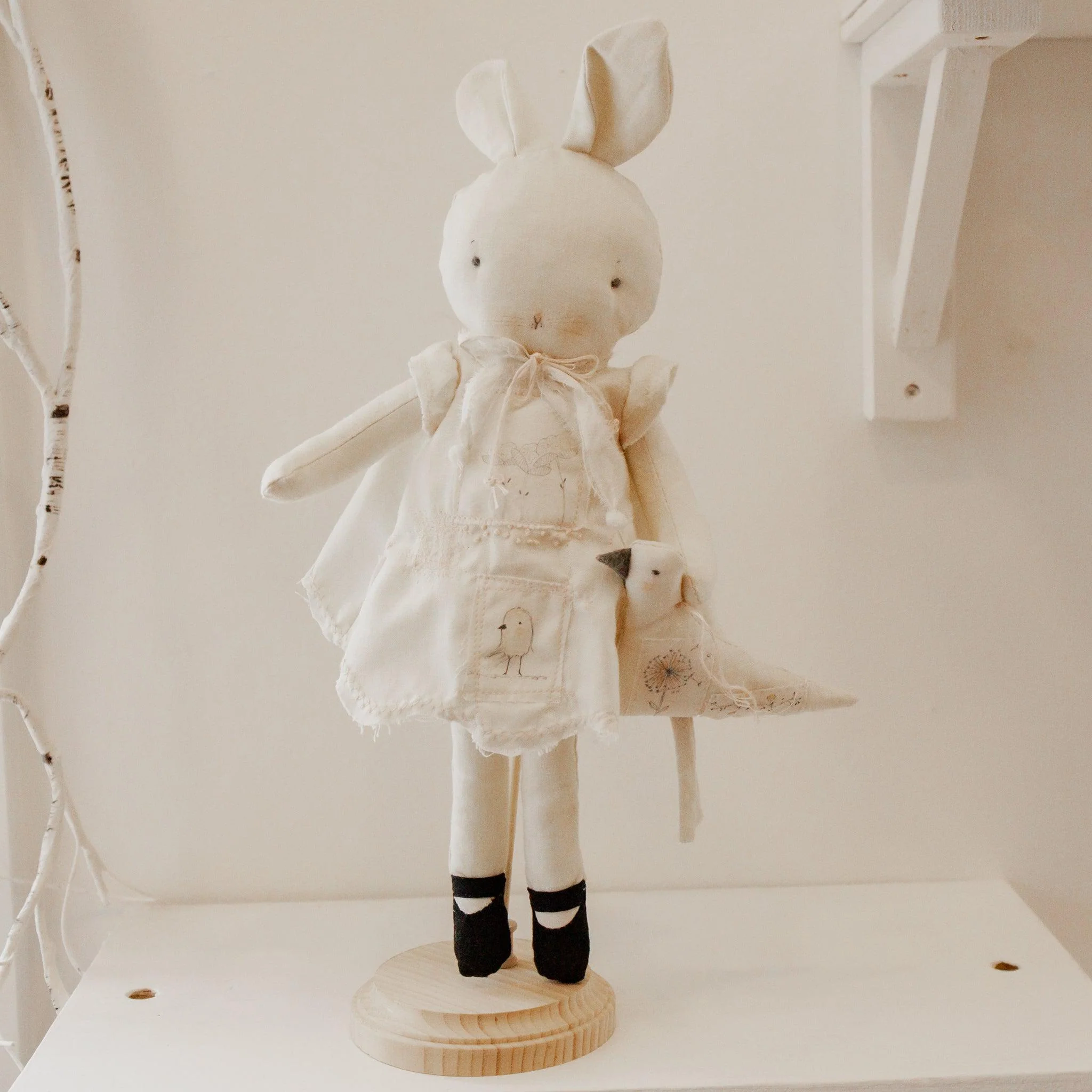 RETIRED - Hutch Studio - Sallie Annie 2 - One of a Kind Bunny