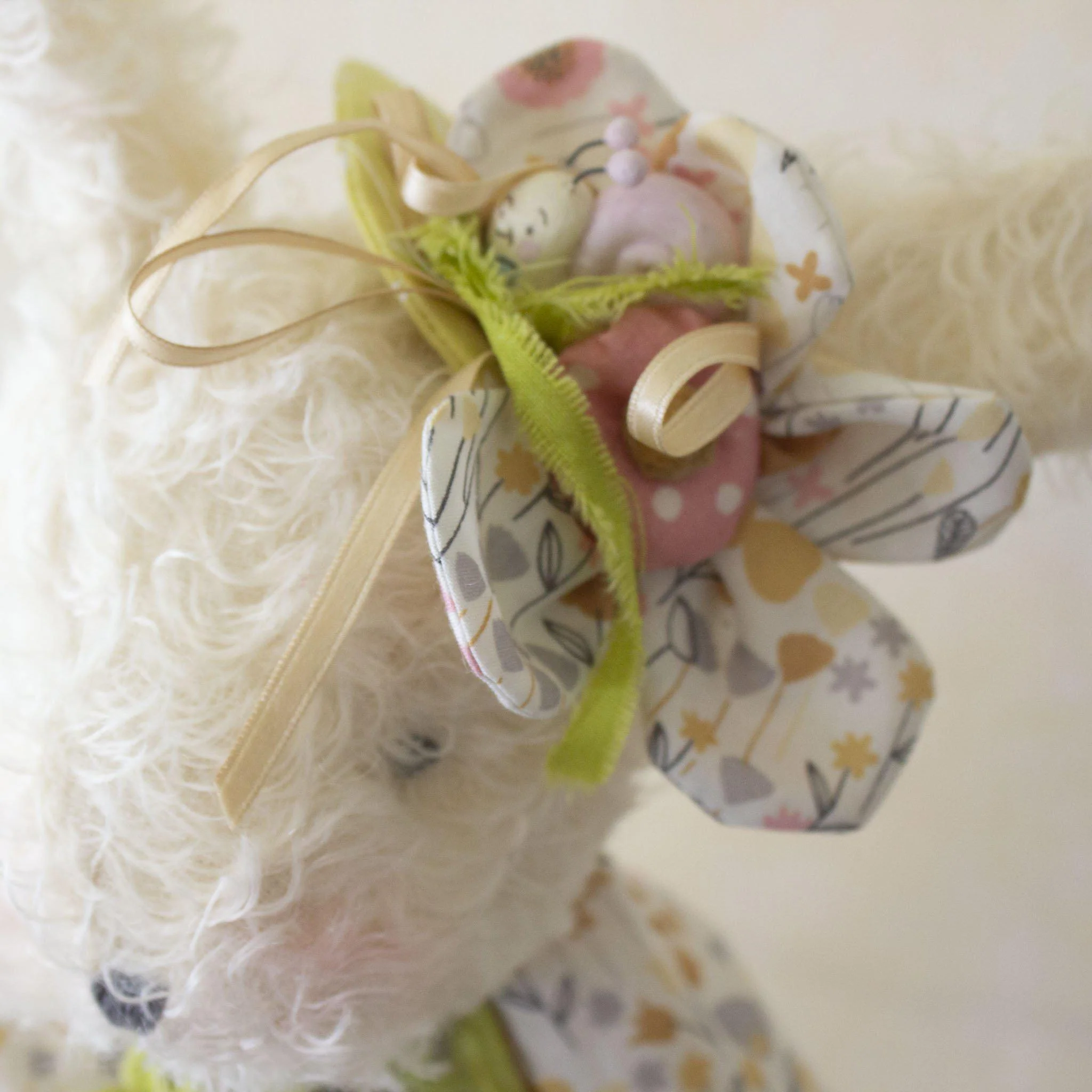 RETIRED - Hutch Studio - Miss Mustard Seed - One Of A Kind Bunny - Image 3