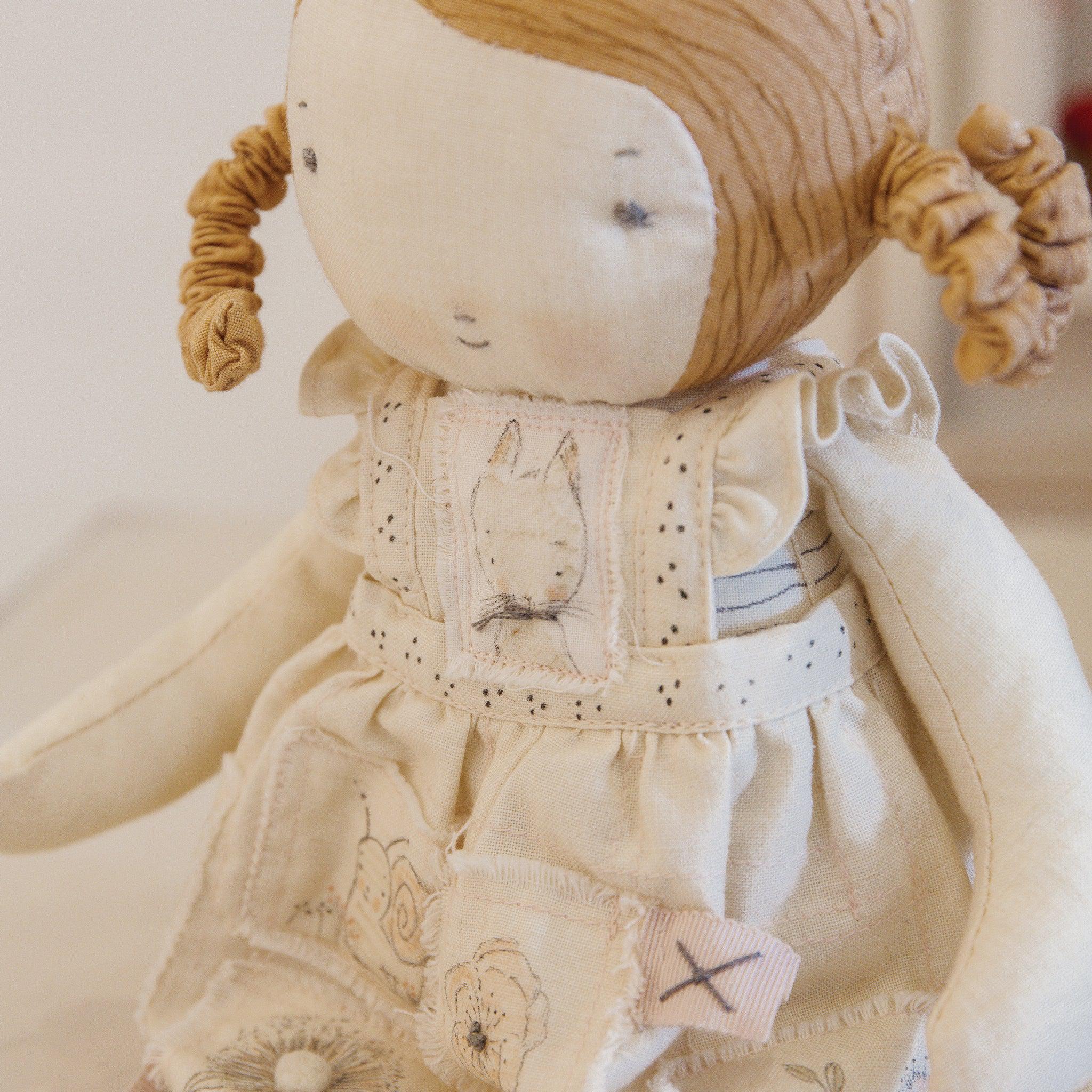 RETIRED - Hutch Studio - Sweet Sadie - Make and Mend One of a Kind Doll - Image 2