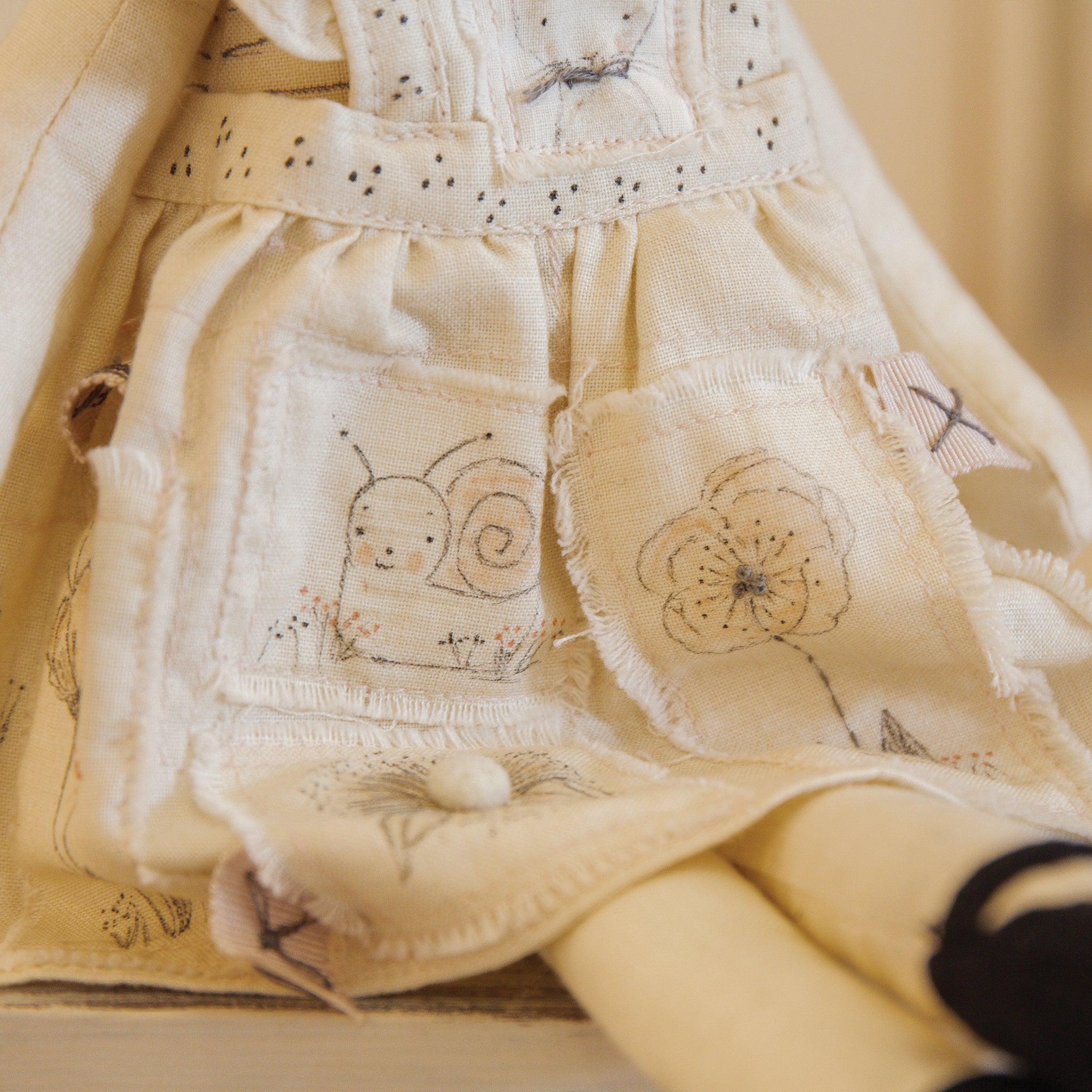 RETIRED - Hutch Studio - Sweet Sadie - Make and Mend One of a Kind Doll - Image 6