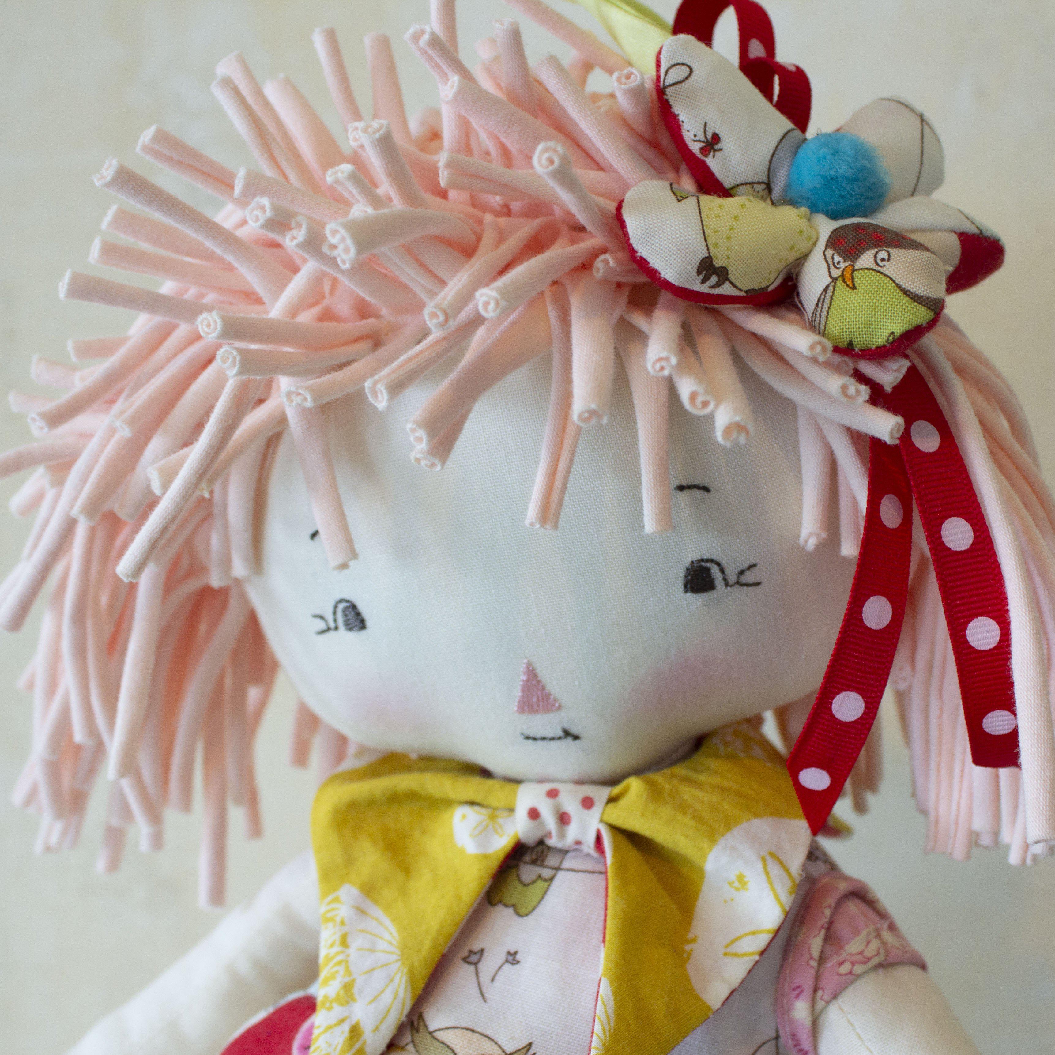 RETIRED - Hutch Studio -Tessie and Bundoll - Make and Mend One of a Kind Doll - Image 2