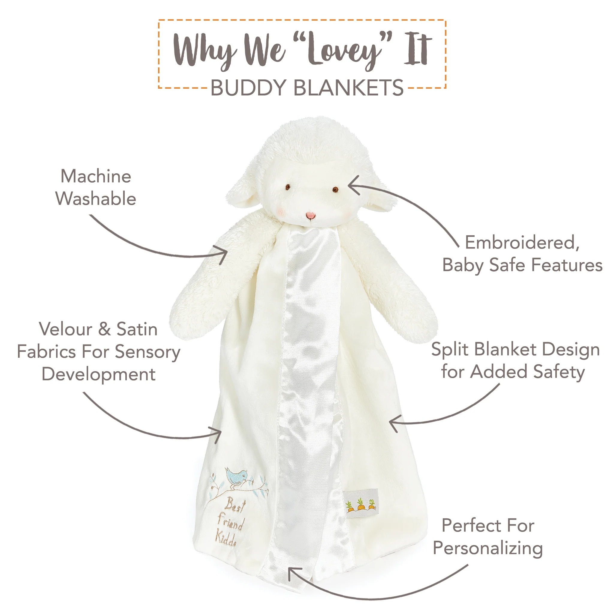 Kiddo the Lamb Buddy Blanket - Image 3