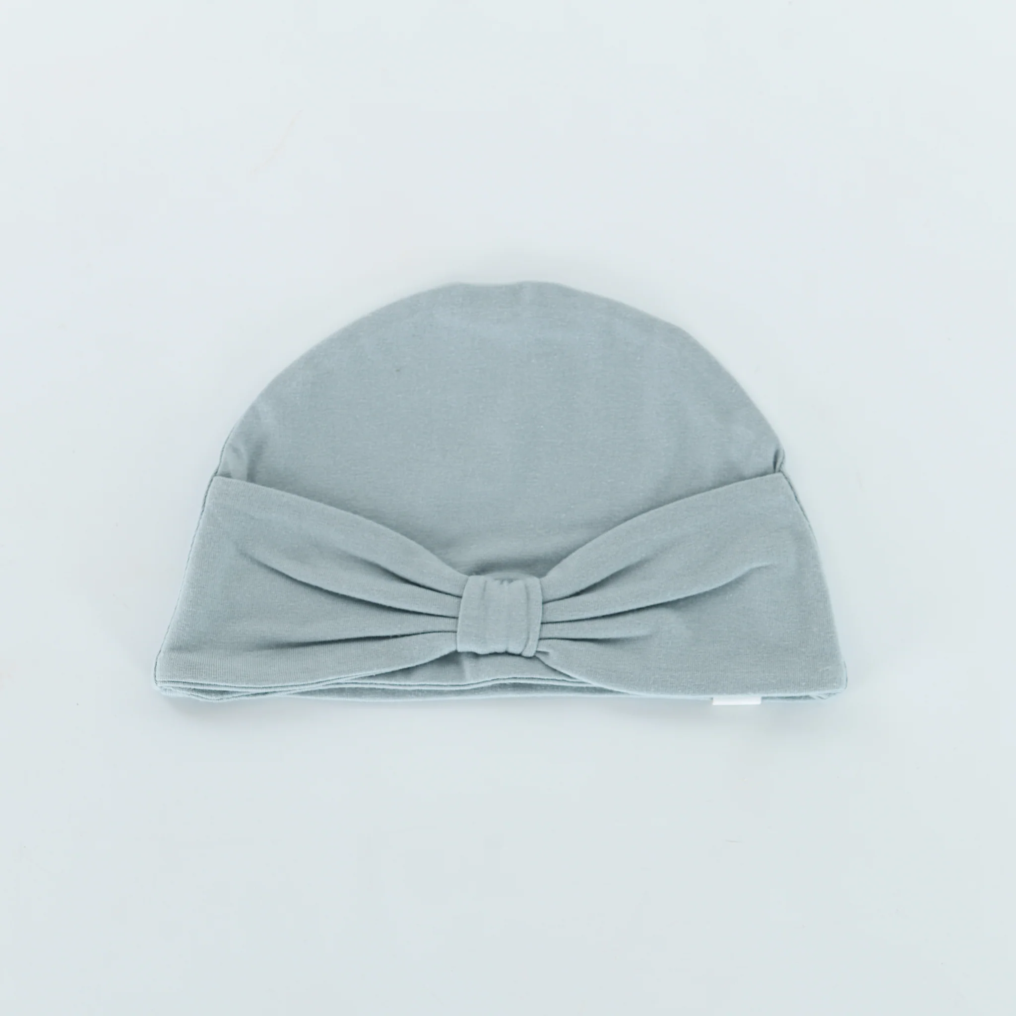 RETIRED - Organic Bow Hat - Bay Blue