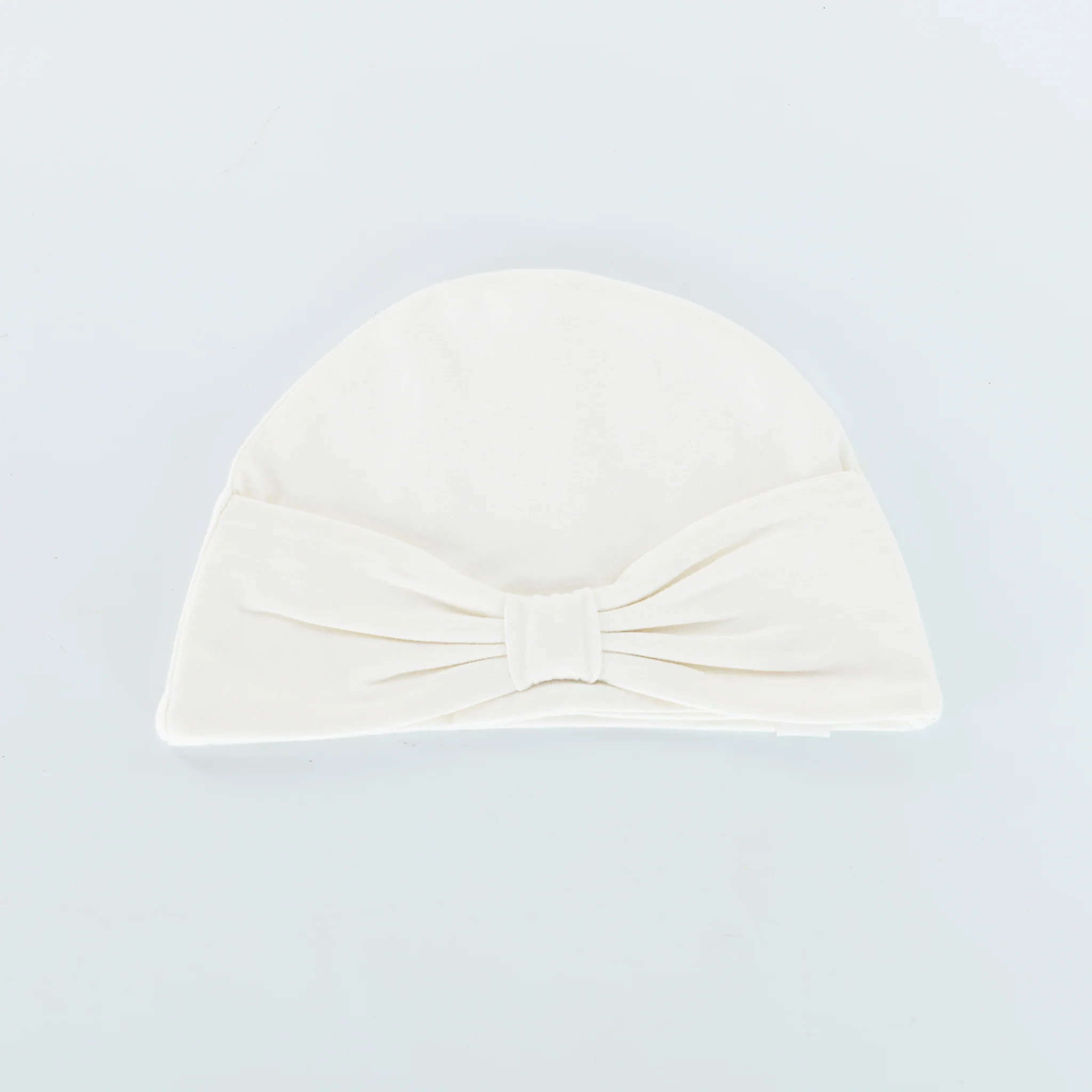 RETIRED - Organic Bow Hat - Bunny White