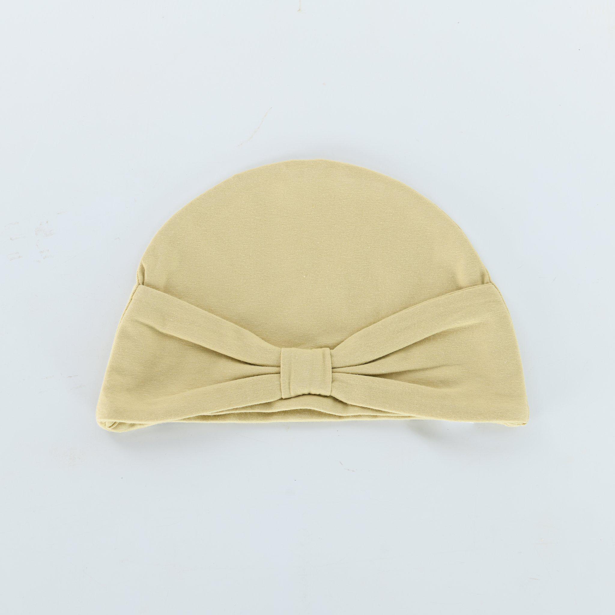 RETIRED - Organic Bow Hat - Green Tea