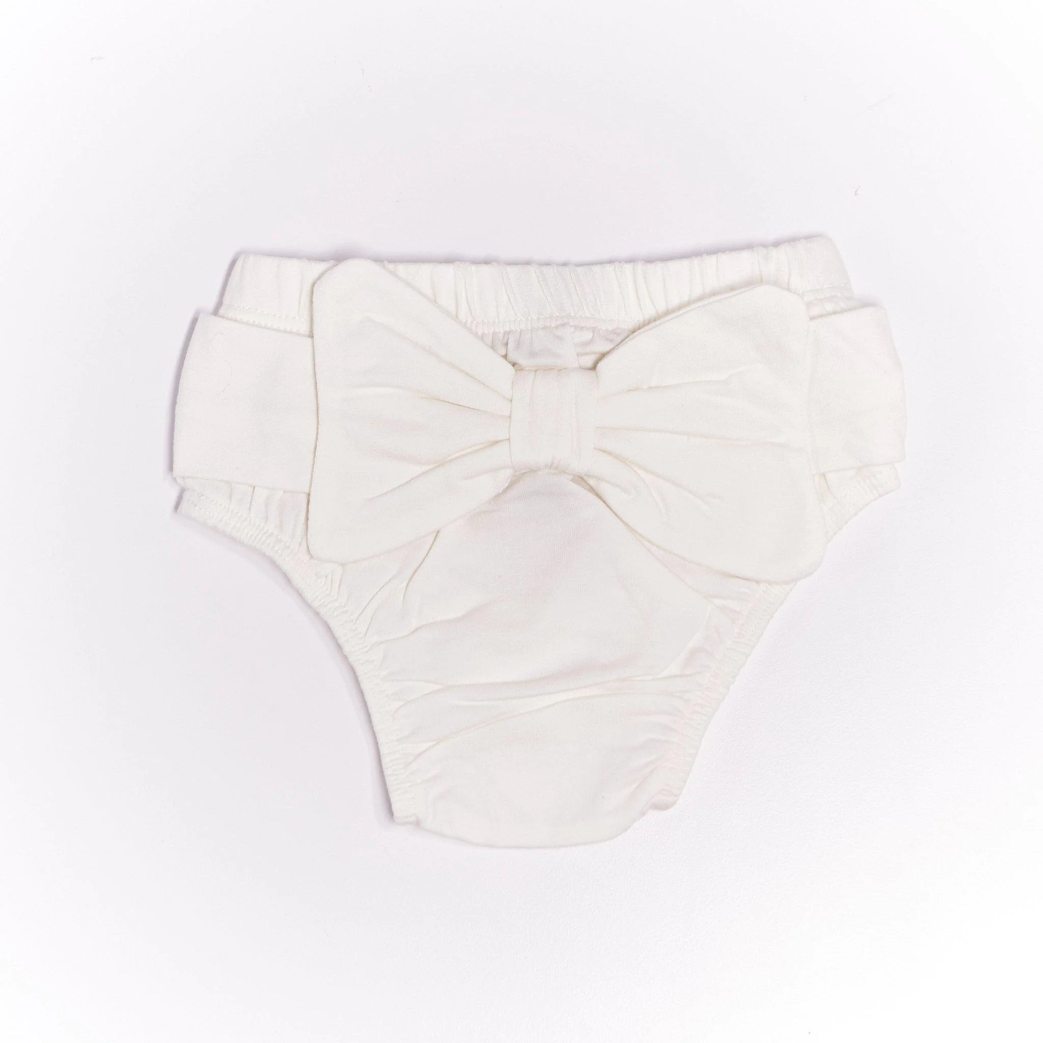 RETIRED - Organic Bow-Tu-Ful Panty - Bunny White