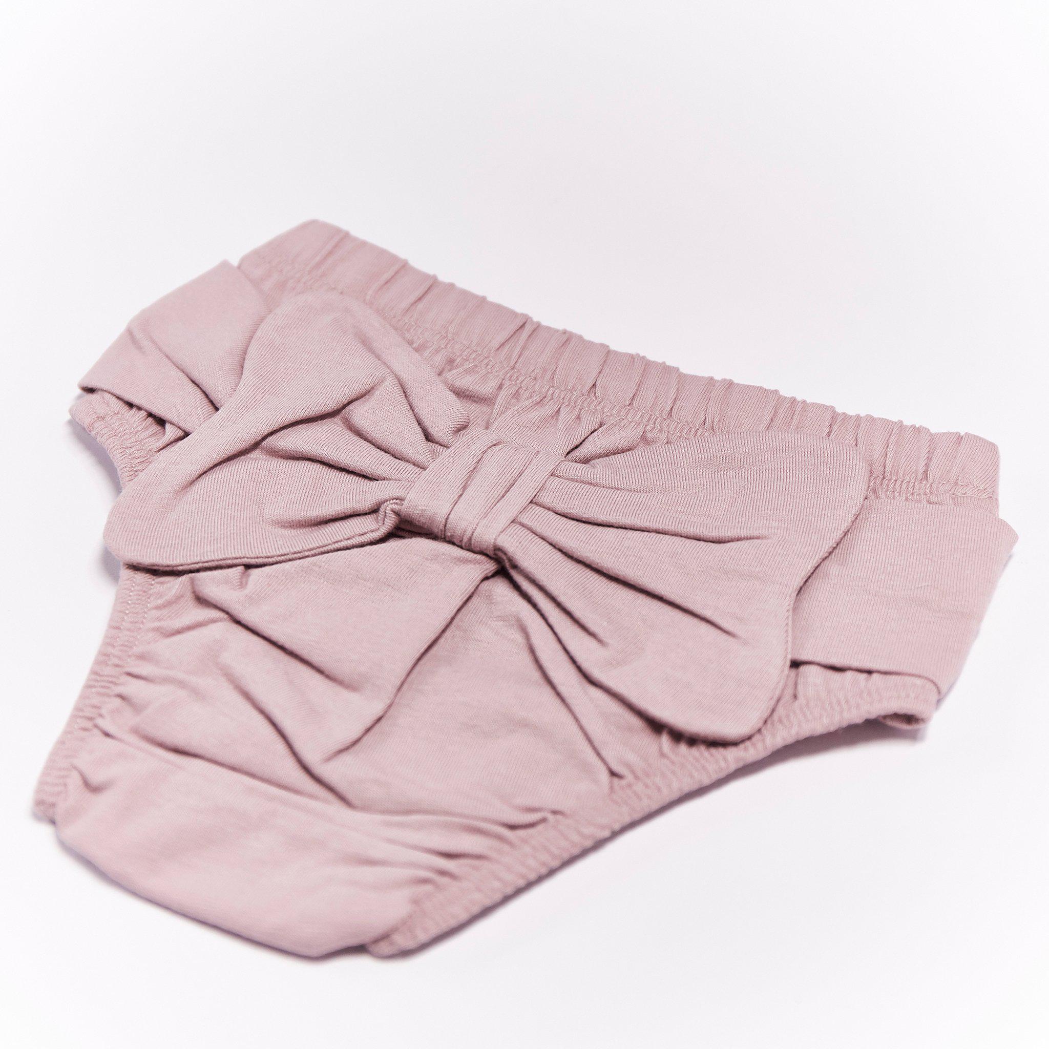 RETIRED - Organic Bow-Tu-Ful Panty - Wood Rose