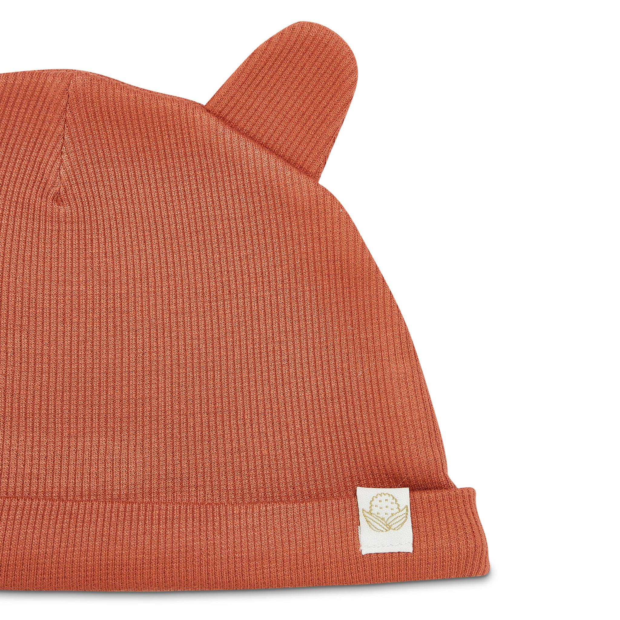 RETIRED - Organic Bunny Ears Cap - Paprika - Image 5