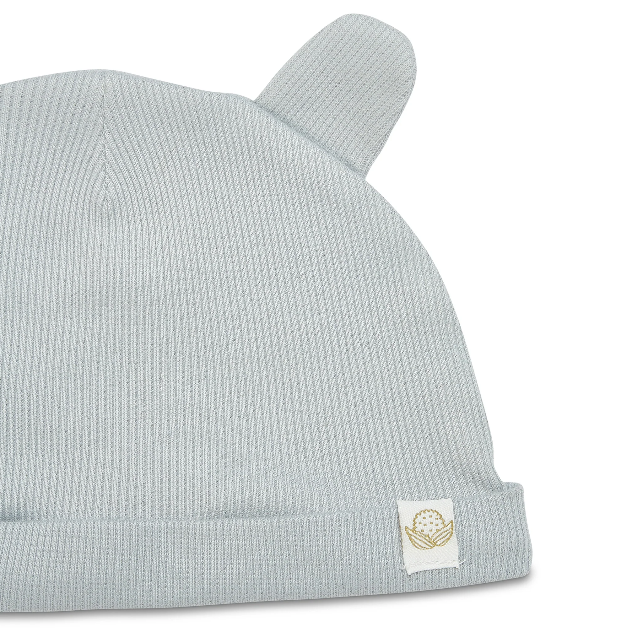 RETIRED - Organic Bunny Ears Cap - Pearl Blue - Image 3