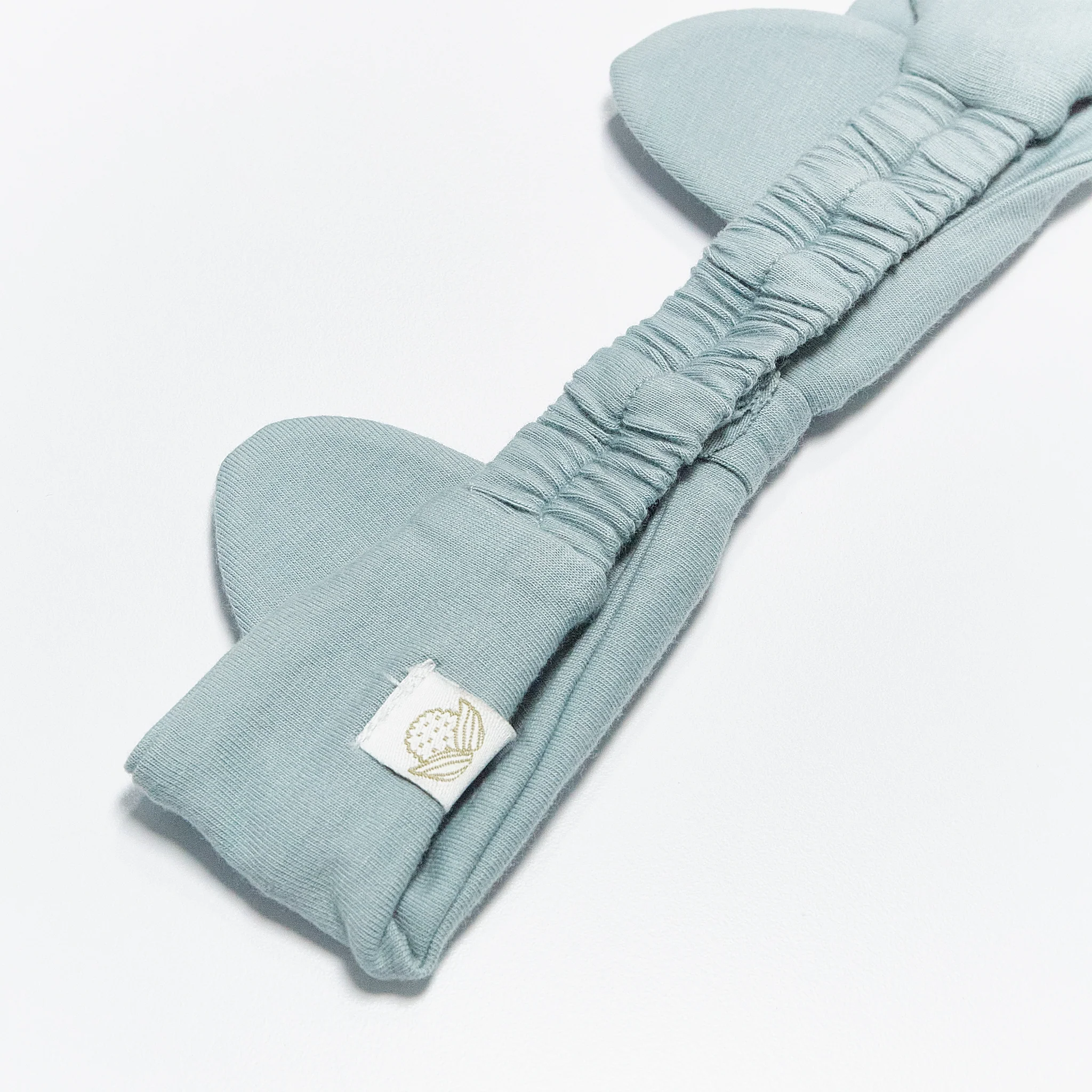 RETIRED - Organic Hair Band With Ears - Bay Blue - Image 3