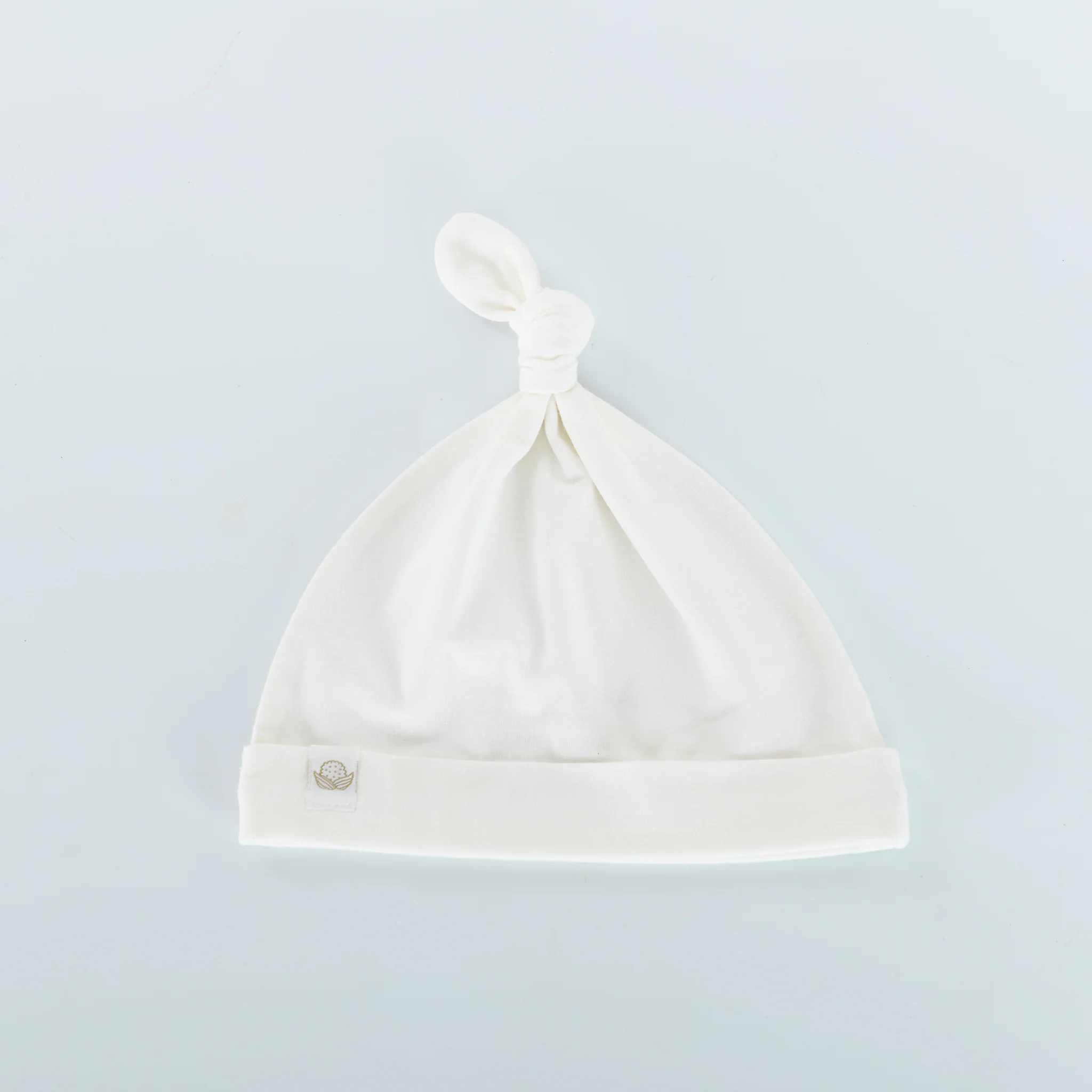 RETIRED - Organic Knotty Cap - Bunny White
