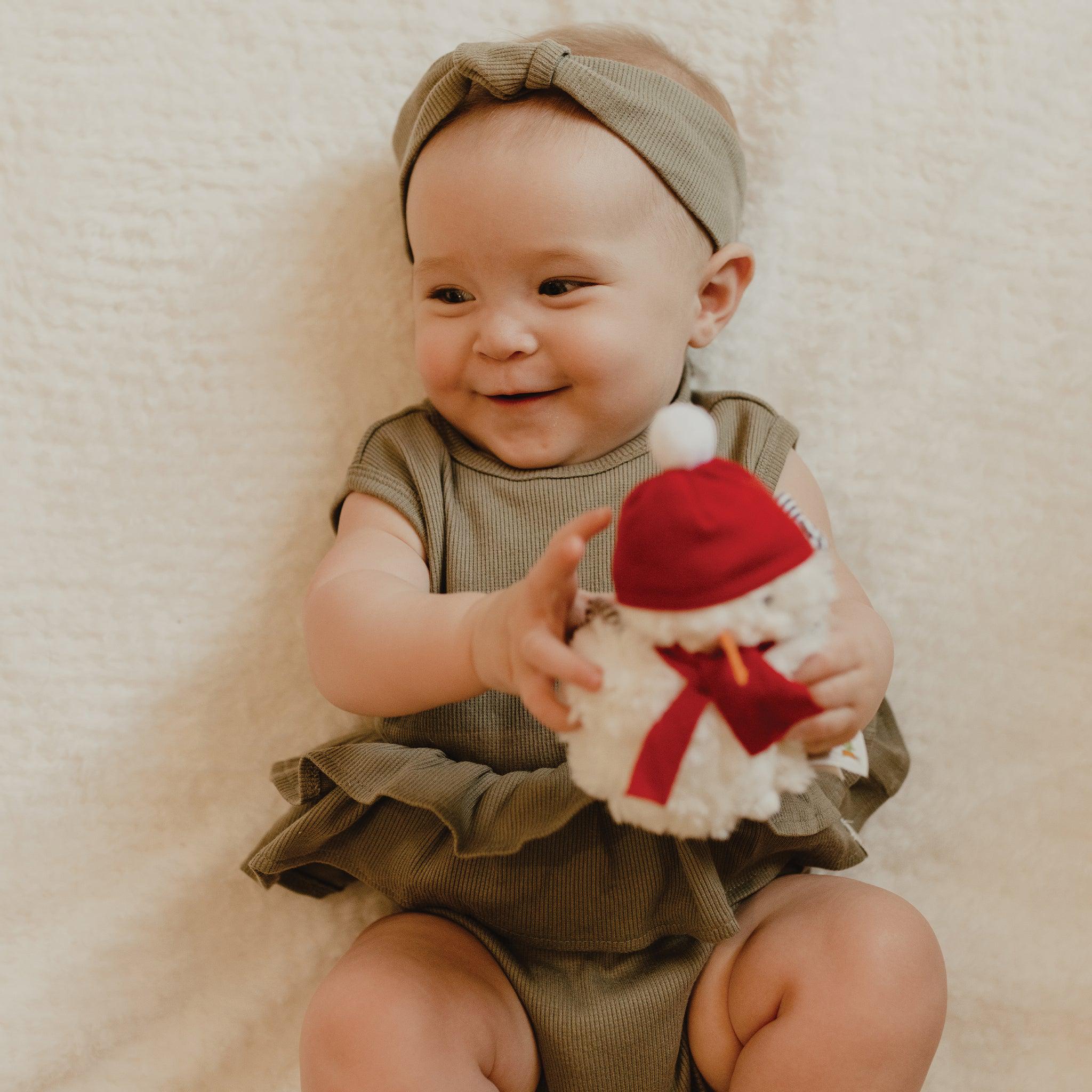 RETIRED - Organic Tank Ruffle Waist Bunsuit - Bayleaf - Image 3