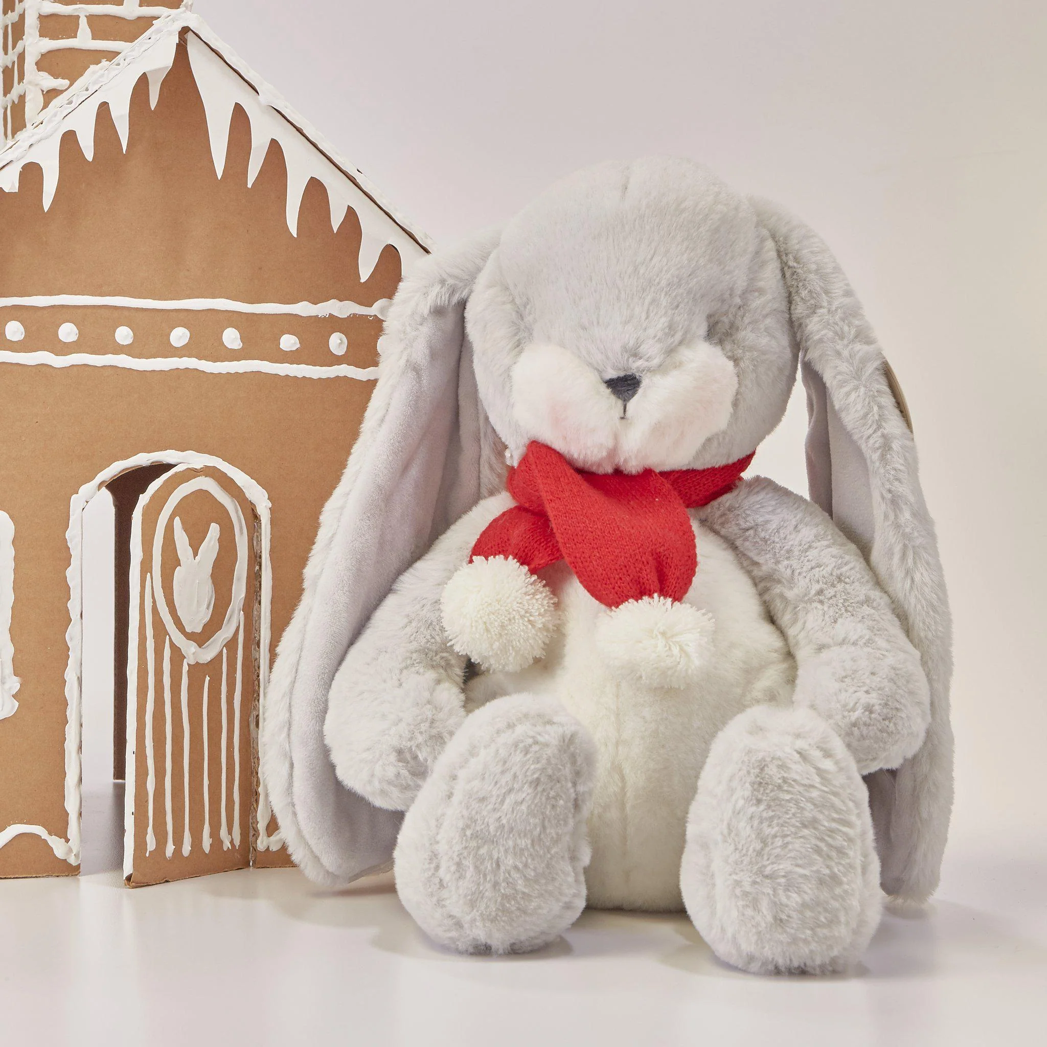 RETIRED - Limited Edition - Holiday Sweet Nibble Gray 16" Bunny